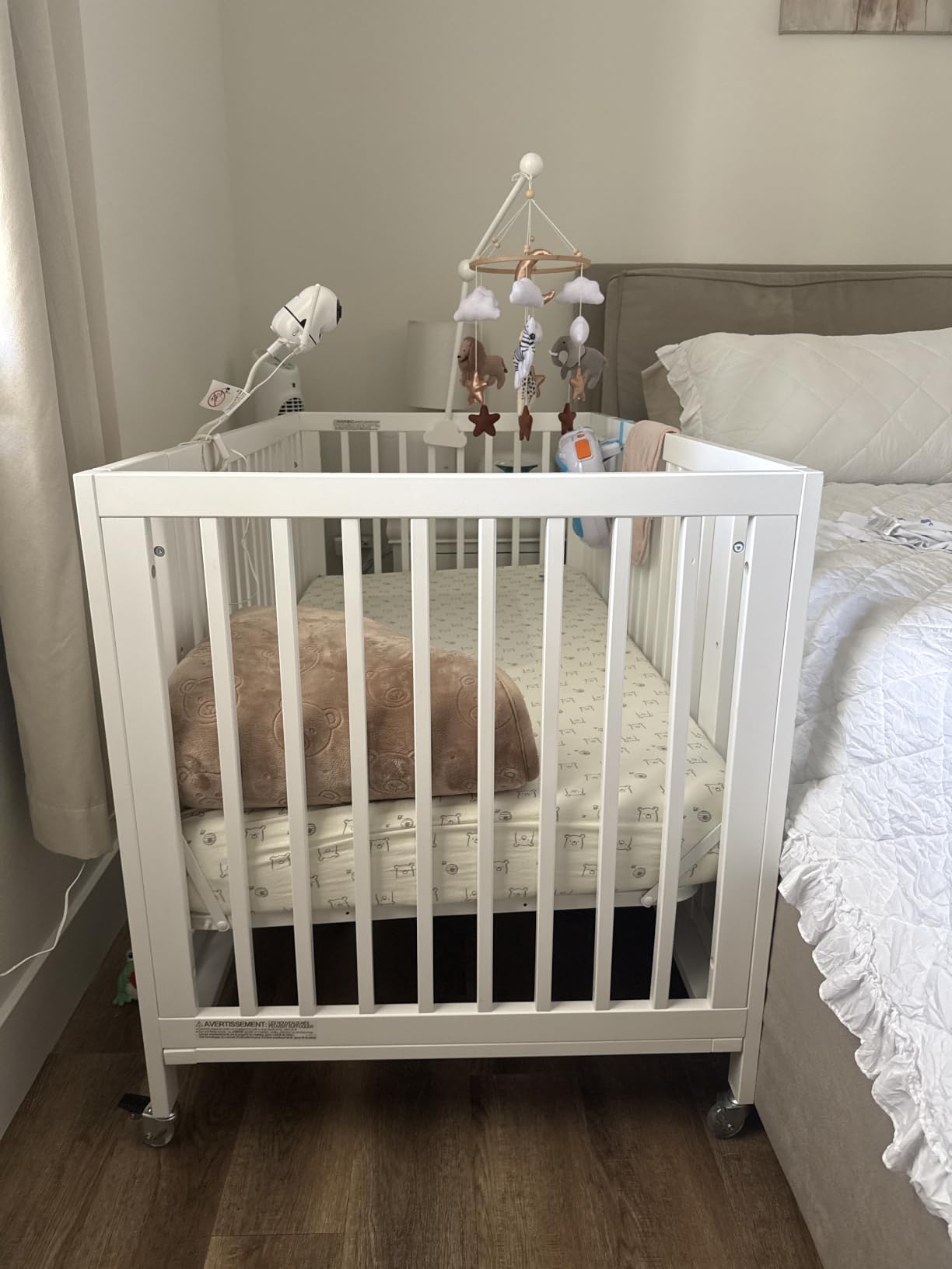 Babyletto Rolli All-Stages 9-in-1 Convertible Baby Crib, Honey - GREENGUARD Gold Certified customer photo 2