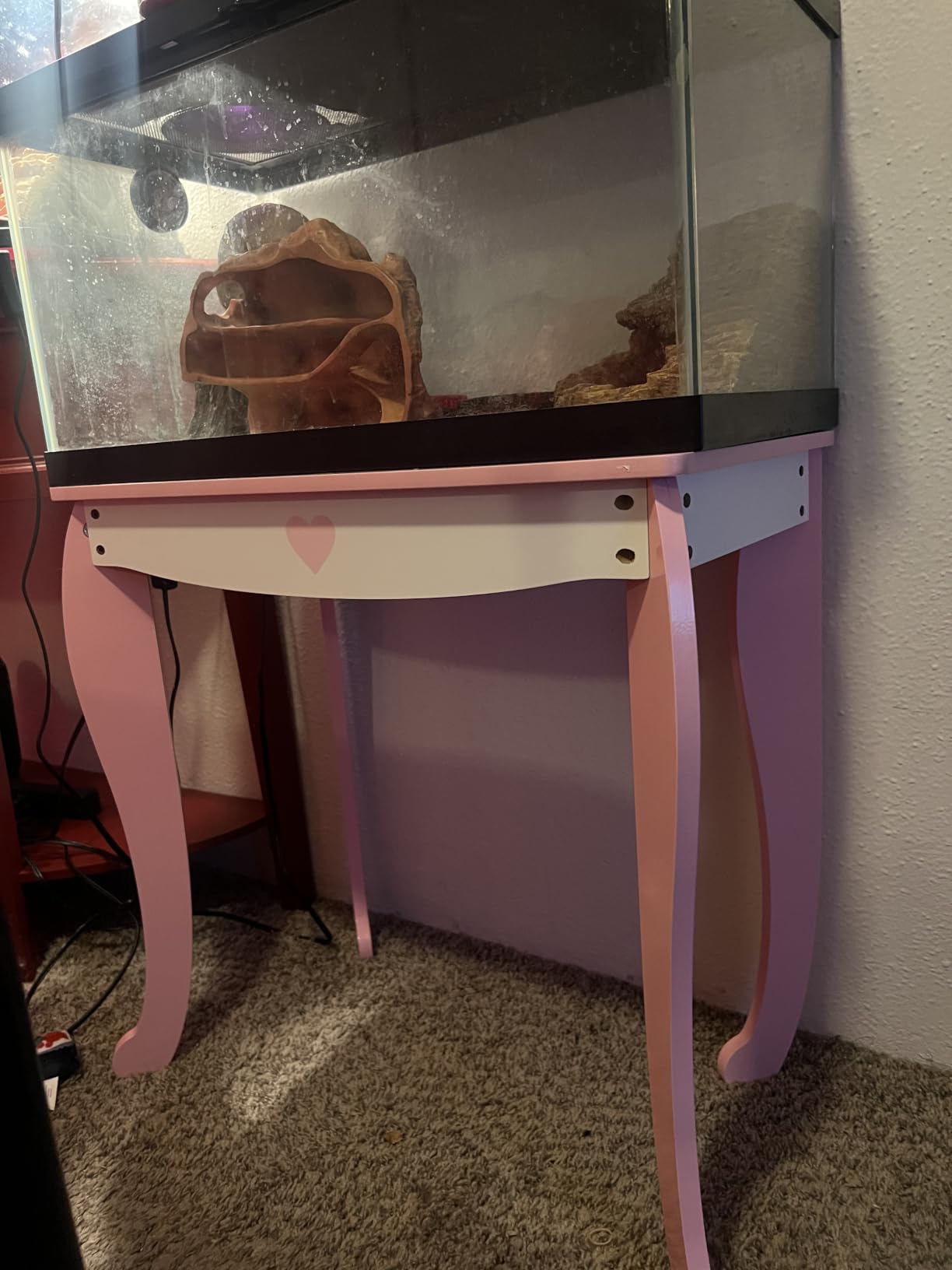 MU Kids Vanity Set with Lighted Mirror and Stool, Kids Make Up Vanity Desk with Storage Space, Wing Pattern for Little Girls, Toddler Princess Makeup Dressing Table with Chair Set, Pink customer photo 2