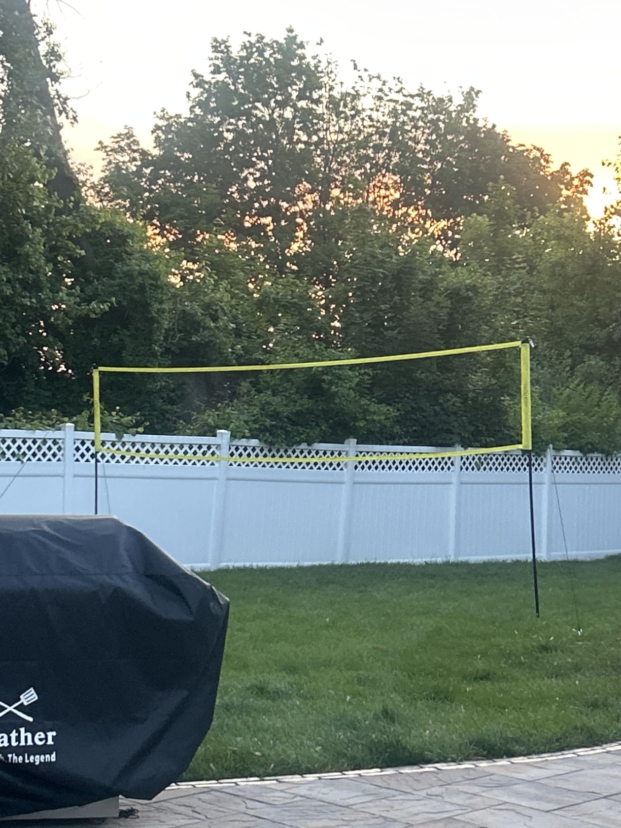 Zdgao Outdoor Portable Adjustable Volleyball Net System with Bag | Complete Practice Kit| Height Adjustable|Multiple Size| for backyard, beach, and lawn play| Portable|Easy Set up customer photo 2