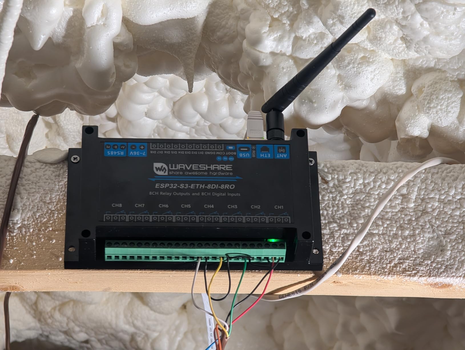 Industrial 8-Ch ESP32-S3 WiFi Relay Module, Onboard RS485, Digital Input, Relay, Ethernet Port and Multiple Isolation Protection Circuits, Supports RS485 and Bluetooth/WiFi Remote Control customer photo 2