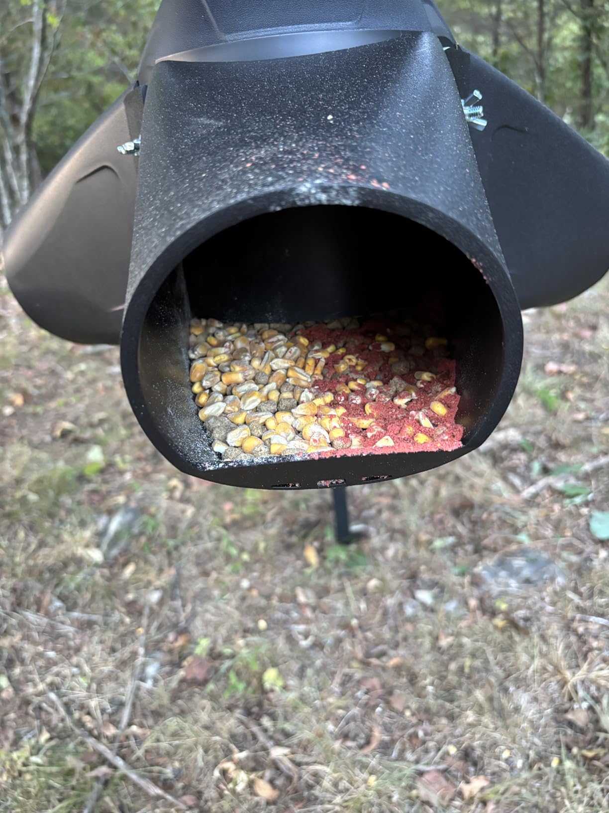 Moultrie Gravity Deer Feeder - Tripod Game Feeder - Easy Conversion Adapter - Protein Pellet Ready - Rugged No-Power Setup for Deer Management customer photo 1