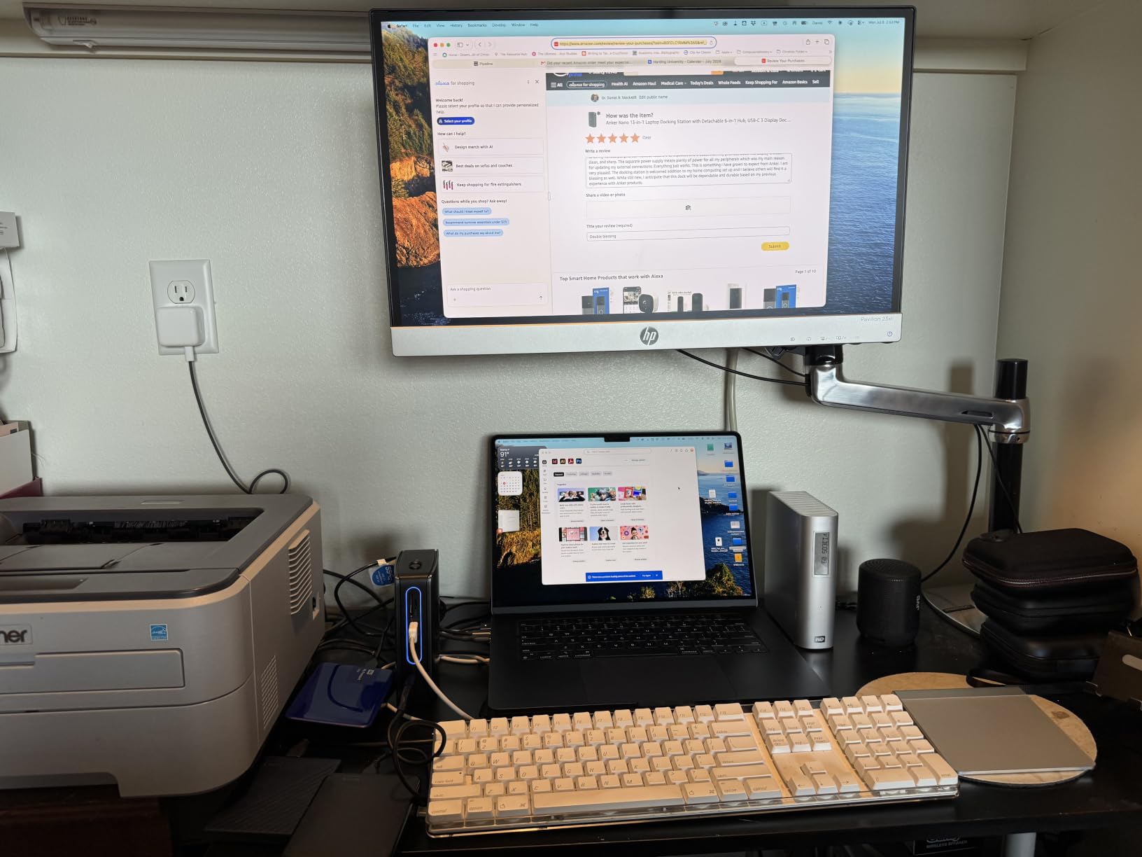 Anker Nano Laptop Docking Station, 13-in-1 Dock with Detachable 6-in-1 USB-C Hub and Triple Display Support customer photo 2