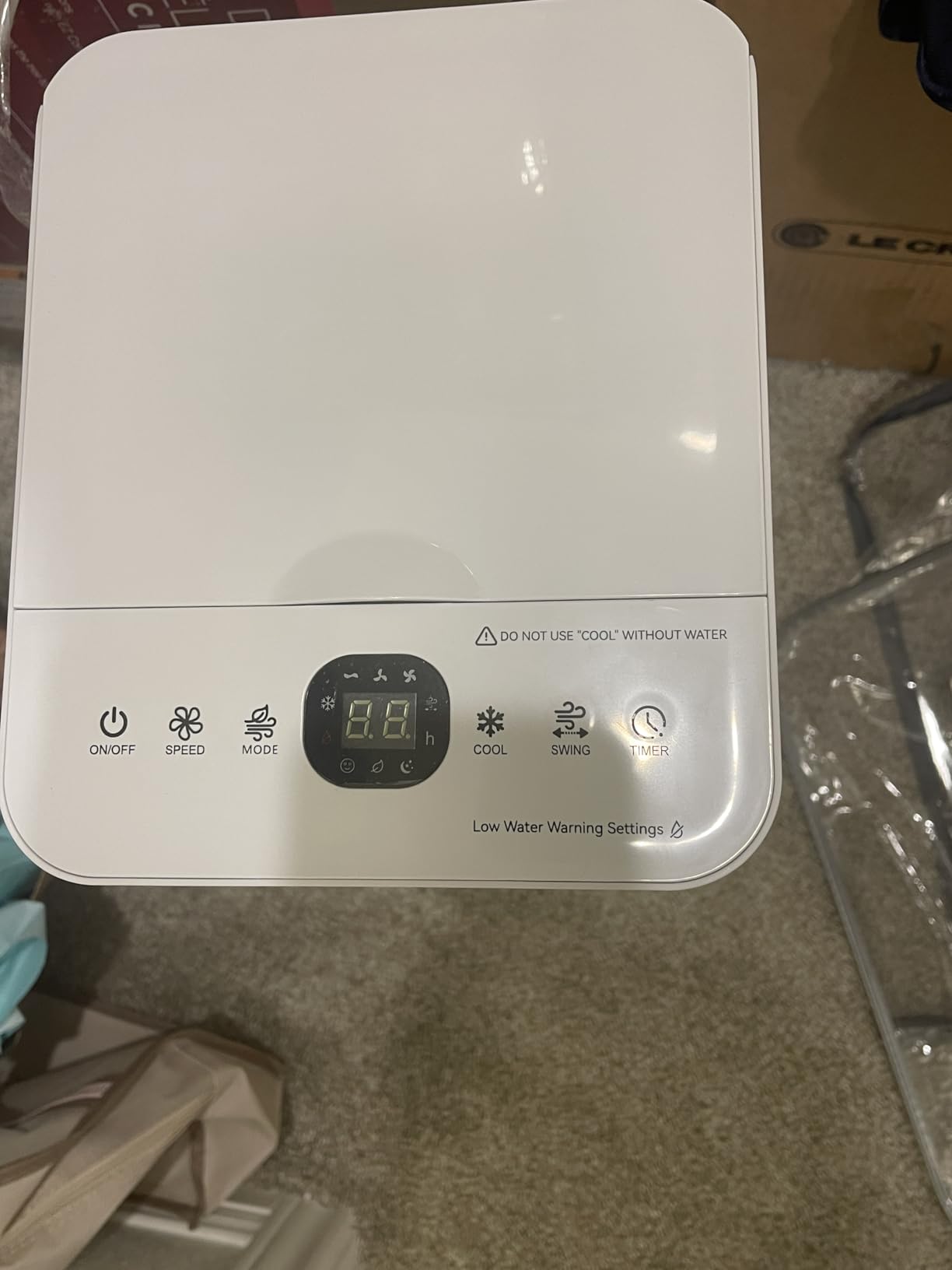 Windowless Air Conditioner w/4 Mode,3 Speed, Waterless Alert,2.4-Gal Tank for 24H Cooling, 12H Timer Swamp Cooler Air Conditioner, 20FT Remote,70° Auto Swing Evaporative Air Cooler for Bedroom customer photo 1