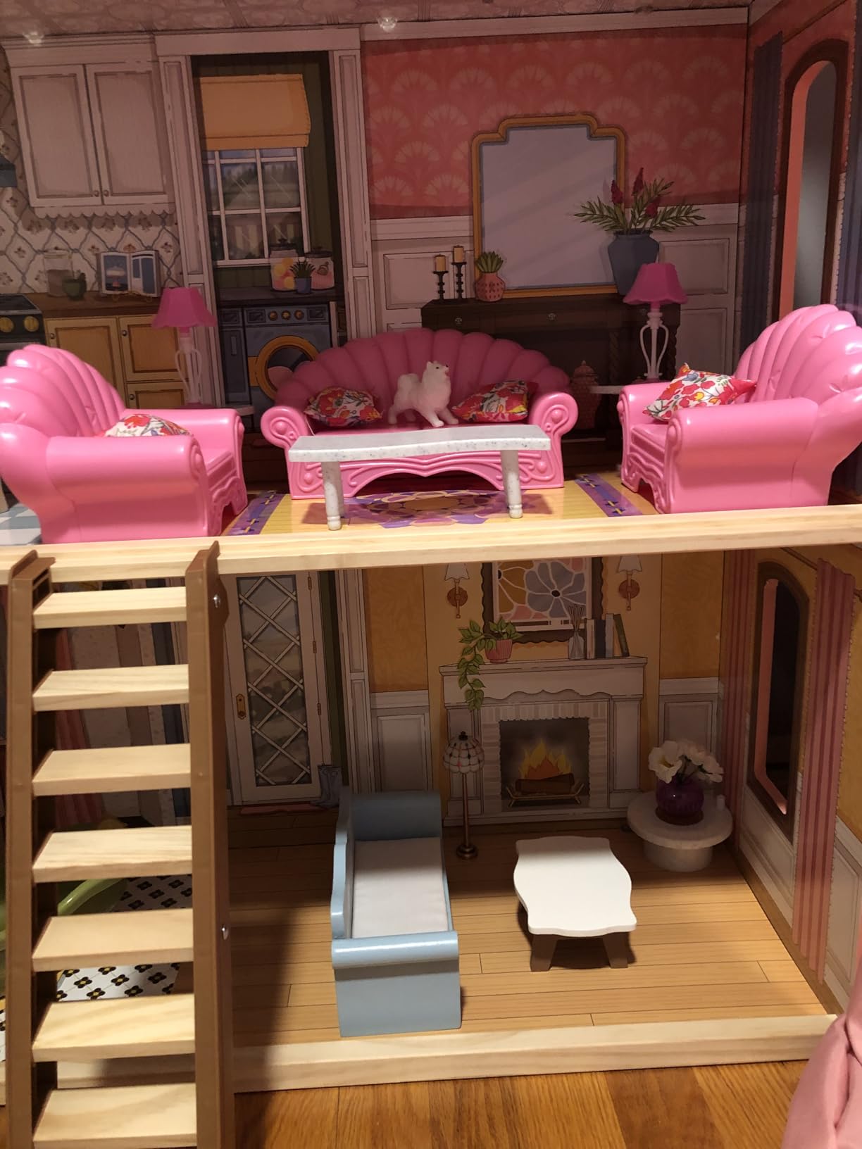 KidKraft Charlotte Wooden Dollhouse with 15 Accessories, for 12