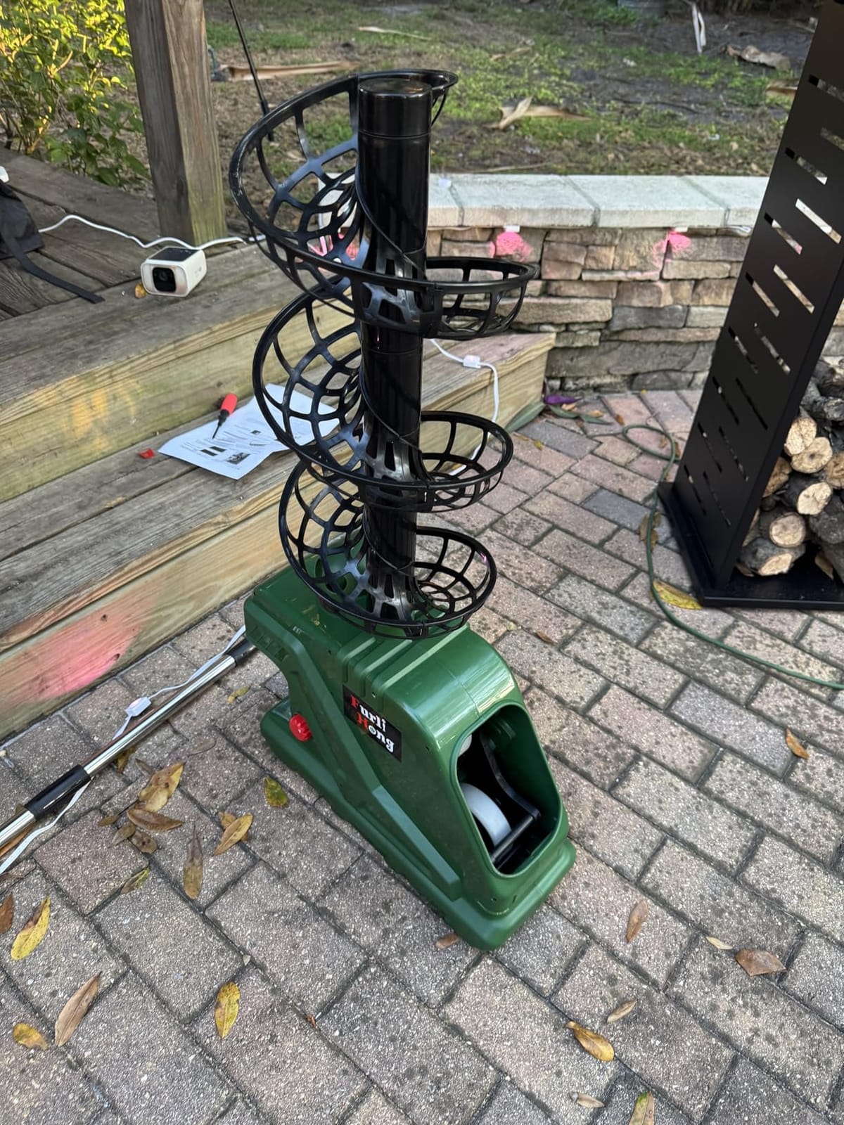 Furlihong 3819BH Portable Tennis Ball Machine customer photo 2