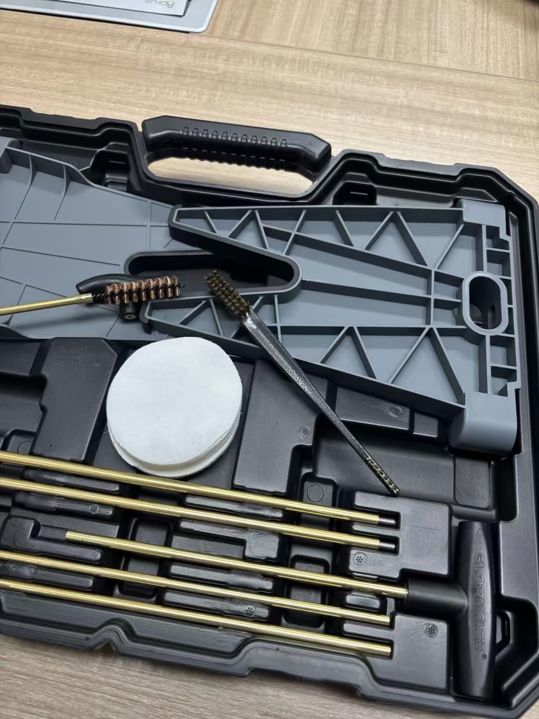 GLORYFIRE Elite Gun Cleaning Kit Universal Gun Cleaner for Shotgun, Pistol with Plastic Gun Holder, Reinforced and Lengthened Rods and Steel Wire, Gifts for Men, Dad, Husband customer photo 2