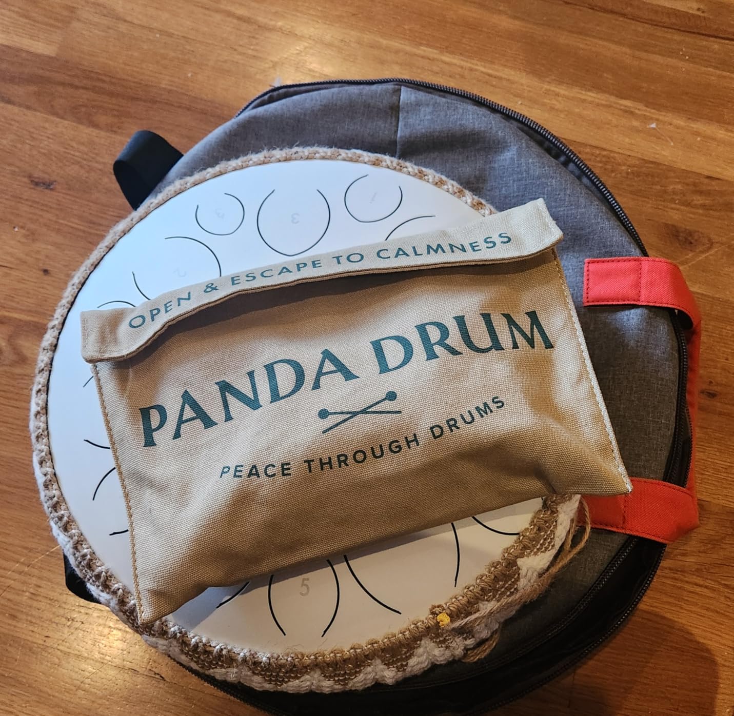 Panda Drum Pro (Blue) | Steel Tongue Drum for Inside & Outside | 15 Inch customer photo 2