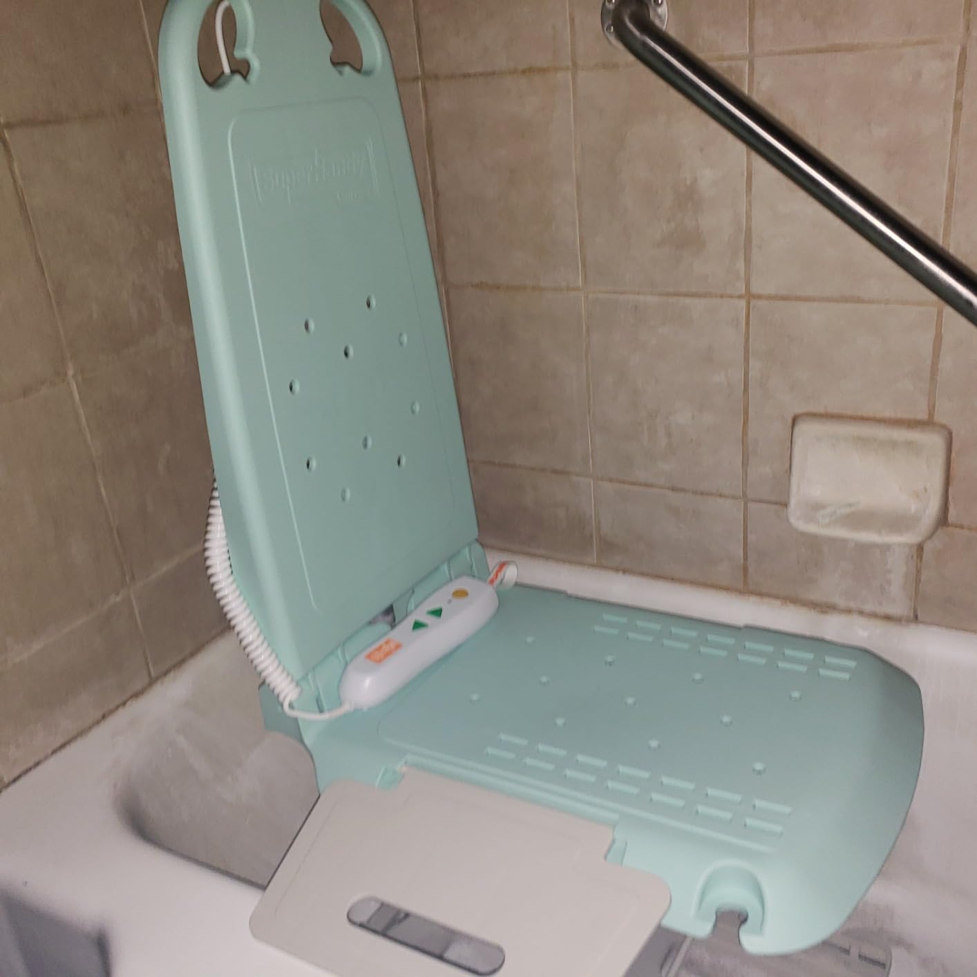 SuperHandy Portable Floor and Bath Lift, 330 lb Capacity, IP68 Waterproof | Portable patient lift helps raise users from floor to standing; positioned for specific use cases; Home Care; Fall Recovery customer photo 1