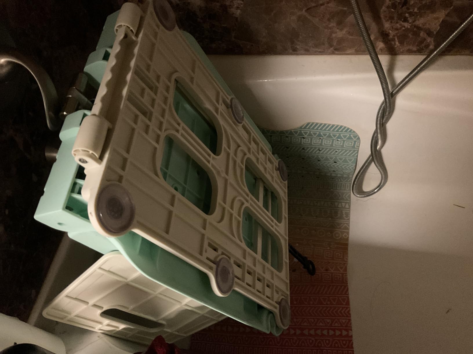 SuperHandy Portable Floor and Bath Lift, 330 lb Capacity, IP68 Waterproof | Portable patient lift helps raise users from floor to standing; positioned for specific use cases; Home Care; Fall Recovery customer photo 2