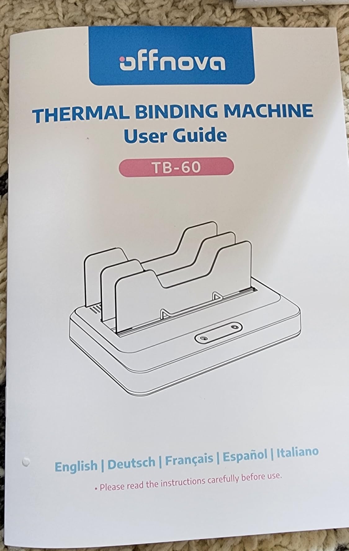 OFFNOVA Thermal Binding Machine 500 Sheets Capacity, No Preheat, Air Cooling, Book Binder Machine with 10 Binding Covers, for A4/A5/Letter Size Business Documents, Office and Homeschool Projects customer photo 1