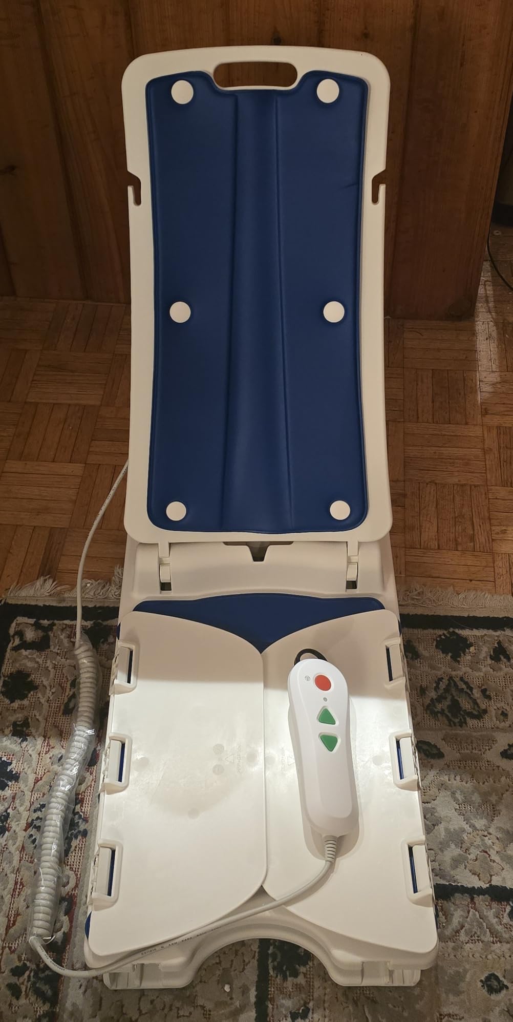 Portable Floor and Bath Lift Chair for Elderly Falls, Max 308 lbs | Lightweight Electric Lift Helps Raise Users From Floor, IPX8 Waterproof Foldable Shower Chair for Tub, Raises Up to 19.7 customer photo 1