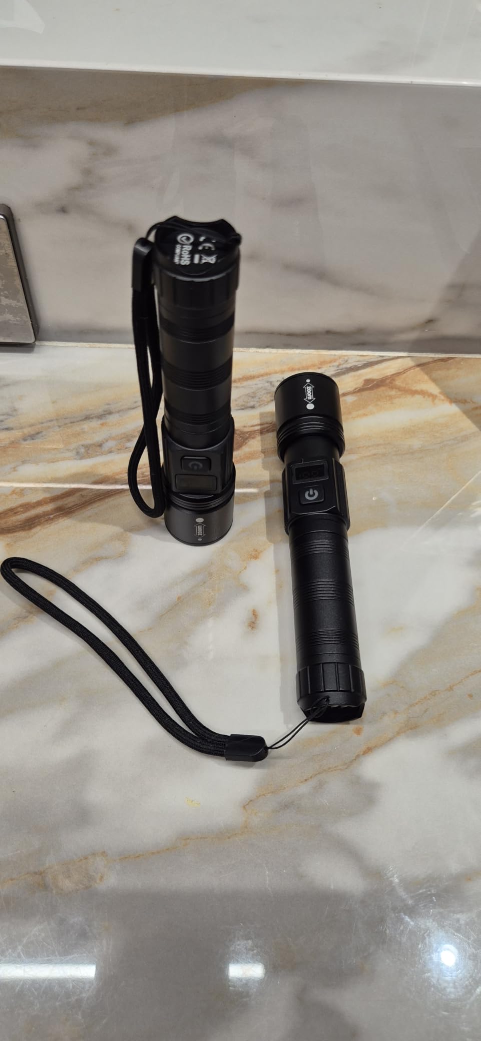 LED Rechargeable Flashlights 9900 High Lumens 2Pack, Super Bright Flashlight, Zoomable Powerful Camping Flashlights with LCD Digital Display, 5 Modes Waterproof Flash Light for Home customer photo 2