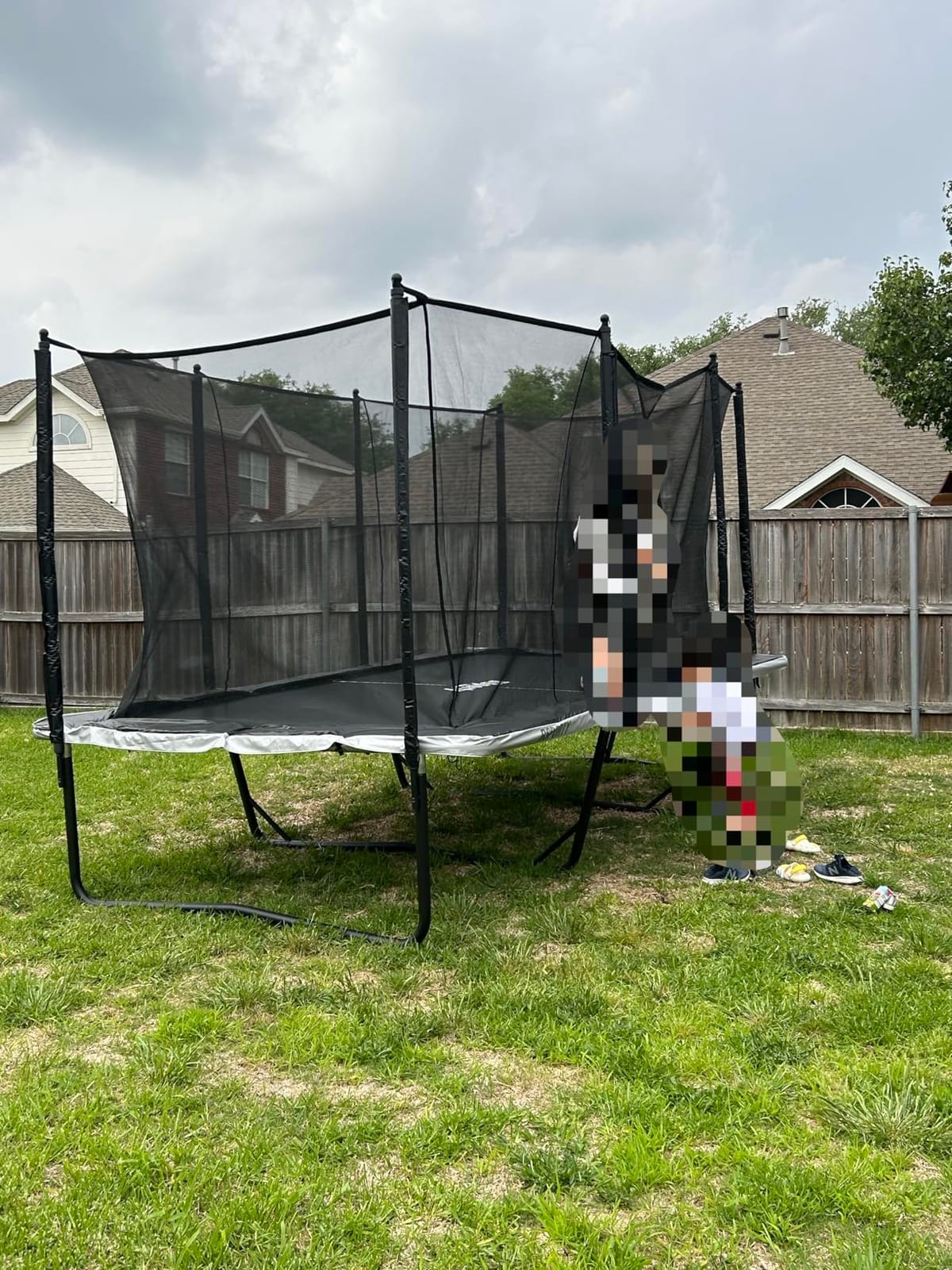 Air Rectangle Trampoline 8X14FT 1800LBS Weight Capacity Outdoor Square Gymnastics Heavy-DutyTrampolines with Net Enclosure for Kids Adults customer photo 2