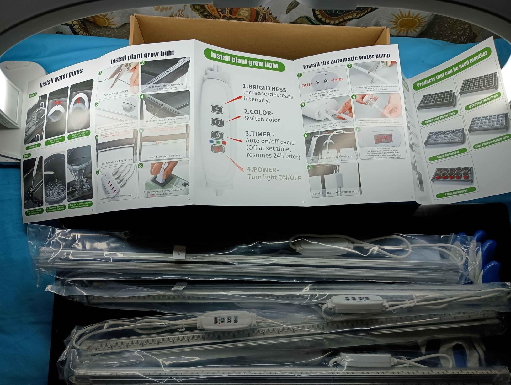 RooTrimmer 5-Tier Hydroponics Growing System, Plant Stand with Grow Lights | Hydroponic rack with ebb-flow watering and siphon function. Matches nursery trays and pots for home seed cultivation customer photo 2
