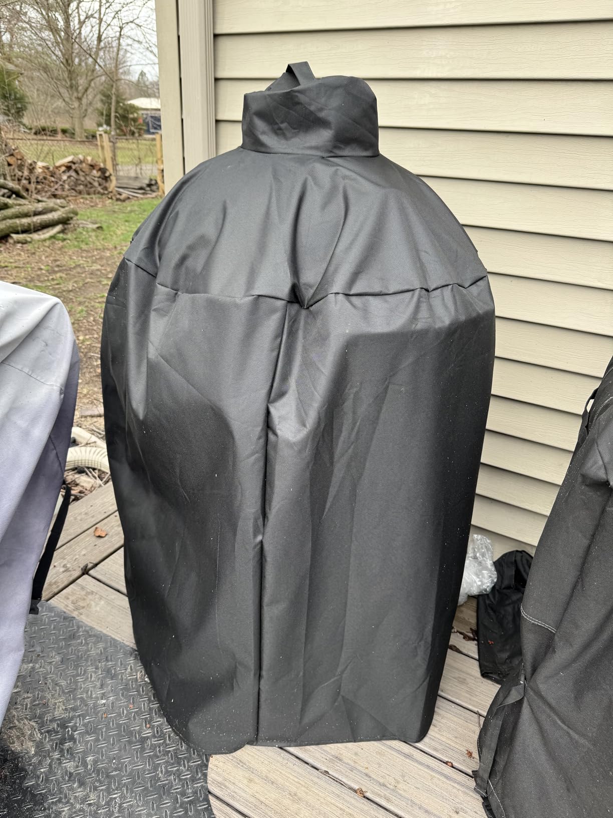 Grill Cover for Large Green Egg, Kamado Joe Classic Joe Series Grill Accessories, Heavy Duty Waterproof Outdoor Ceramic Grill Covers customer photo 2