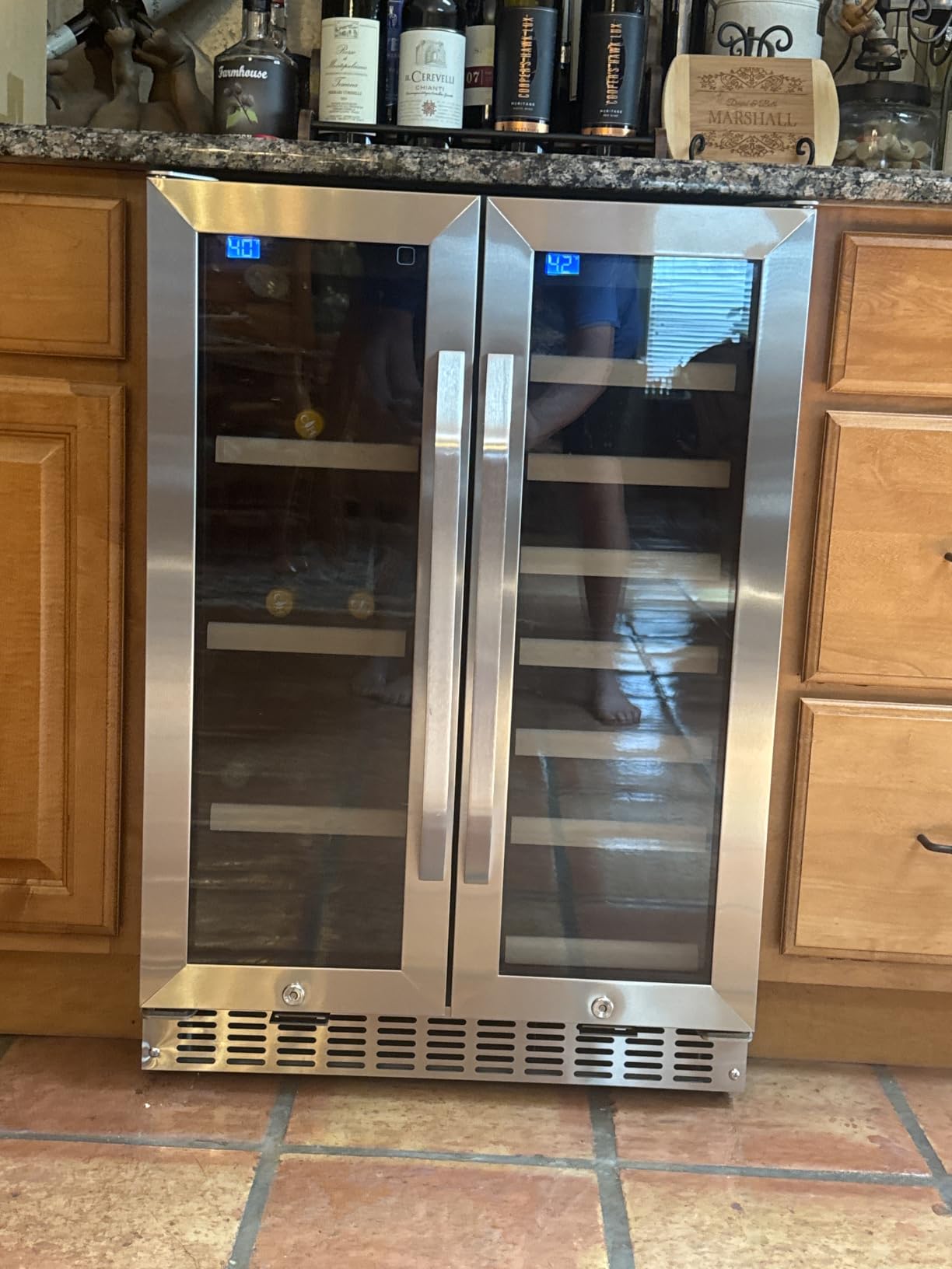 180 Cans Outdoor Beverage Refrigerator Under Counter Built-in, 5.3Cu.ft Beverage Refrigerators with Stainless Door, 24 Inch Drink Refrigerator Beverage Fridge for Office Bedroom Garage customer photo 1