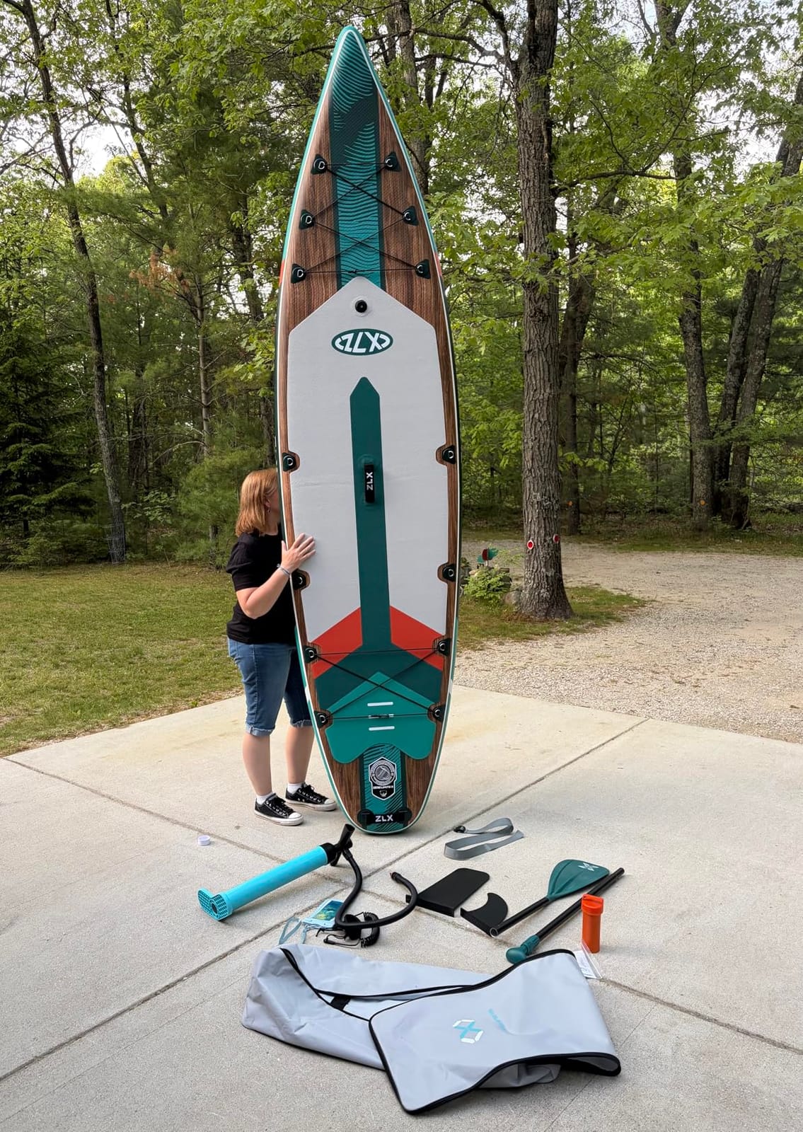 ZLX Inflatable Paddle Board, 11'6