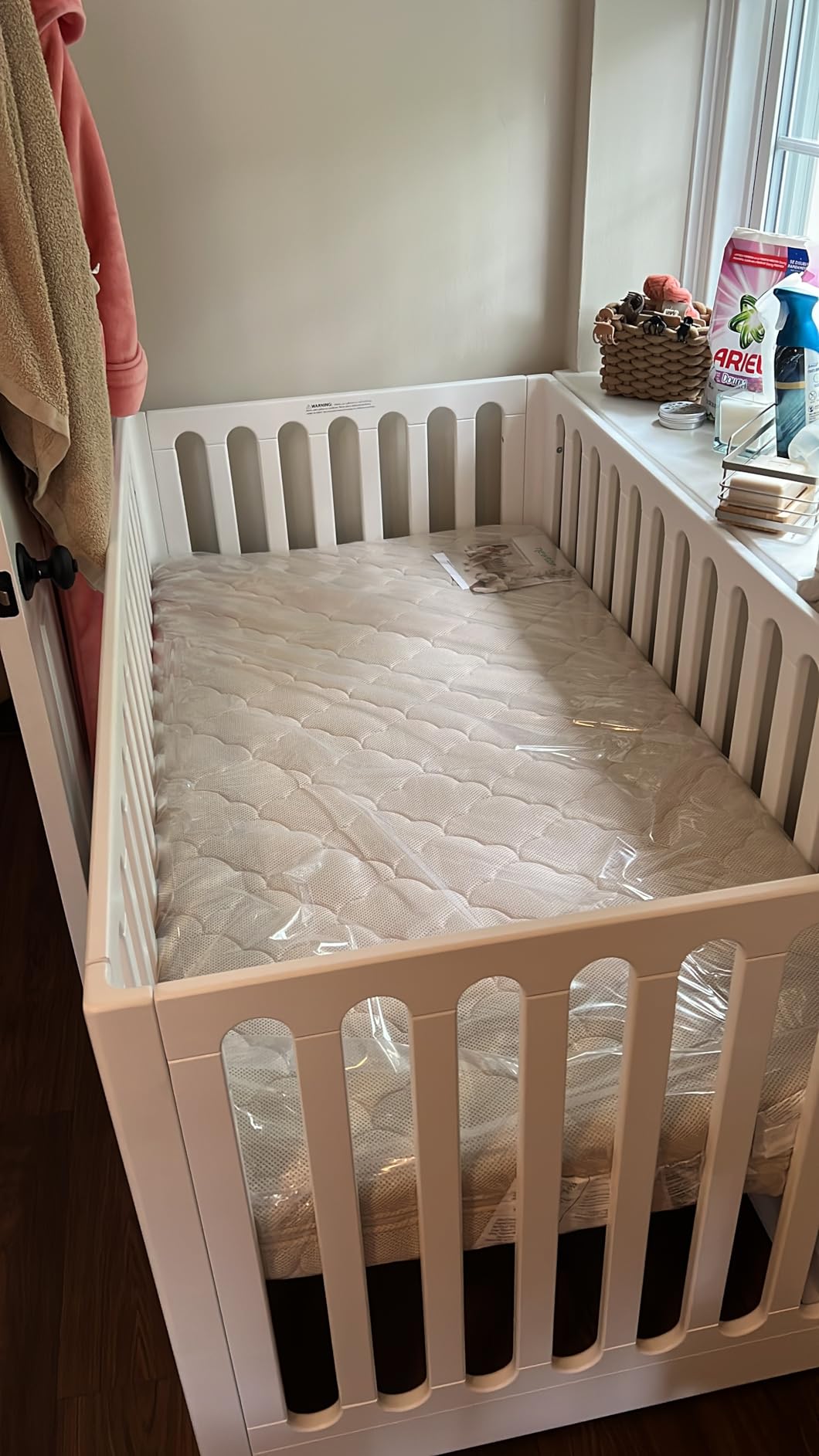 Newton Baby Galileo 3-in-1 Convertible Standard Crib - Natural/Dove 2-Tone customer photo 1