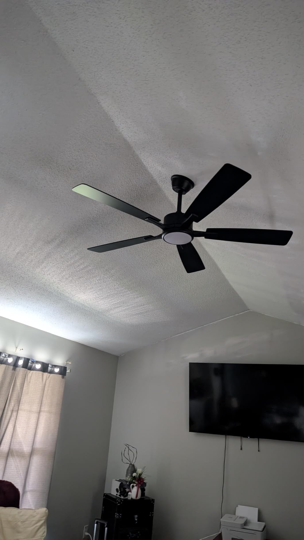 Fanbulous 52 Inch Ceiling Fans with Lights, Black, Remote & APP Control | Stepless CCT & Dimmable Light, 20W LED Ceiling Fan, 6 Speeds, Reversible Quiet DC Motor, for Bedroom, Living Room, Apartment customer photo 1