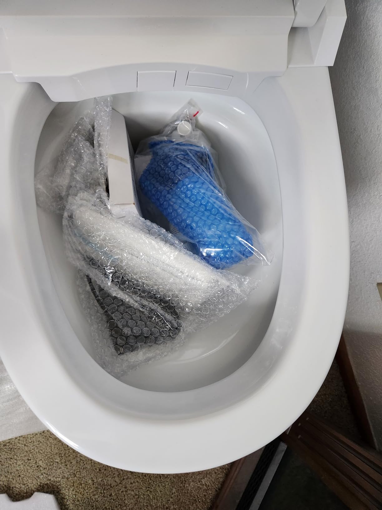 DeerValley Smart Toilet with Bidet Built in, Auto Open/Close, Foam Shield | Built in Tank & Pump Assisted, 1000g MaP Auto Flush, ADA Height, Hot & Cold Bubble Spa Wash, Ultra Hygiene System, ECO Mode customer photo 2