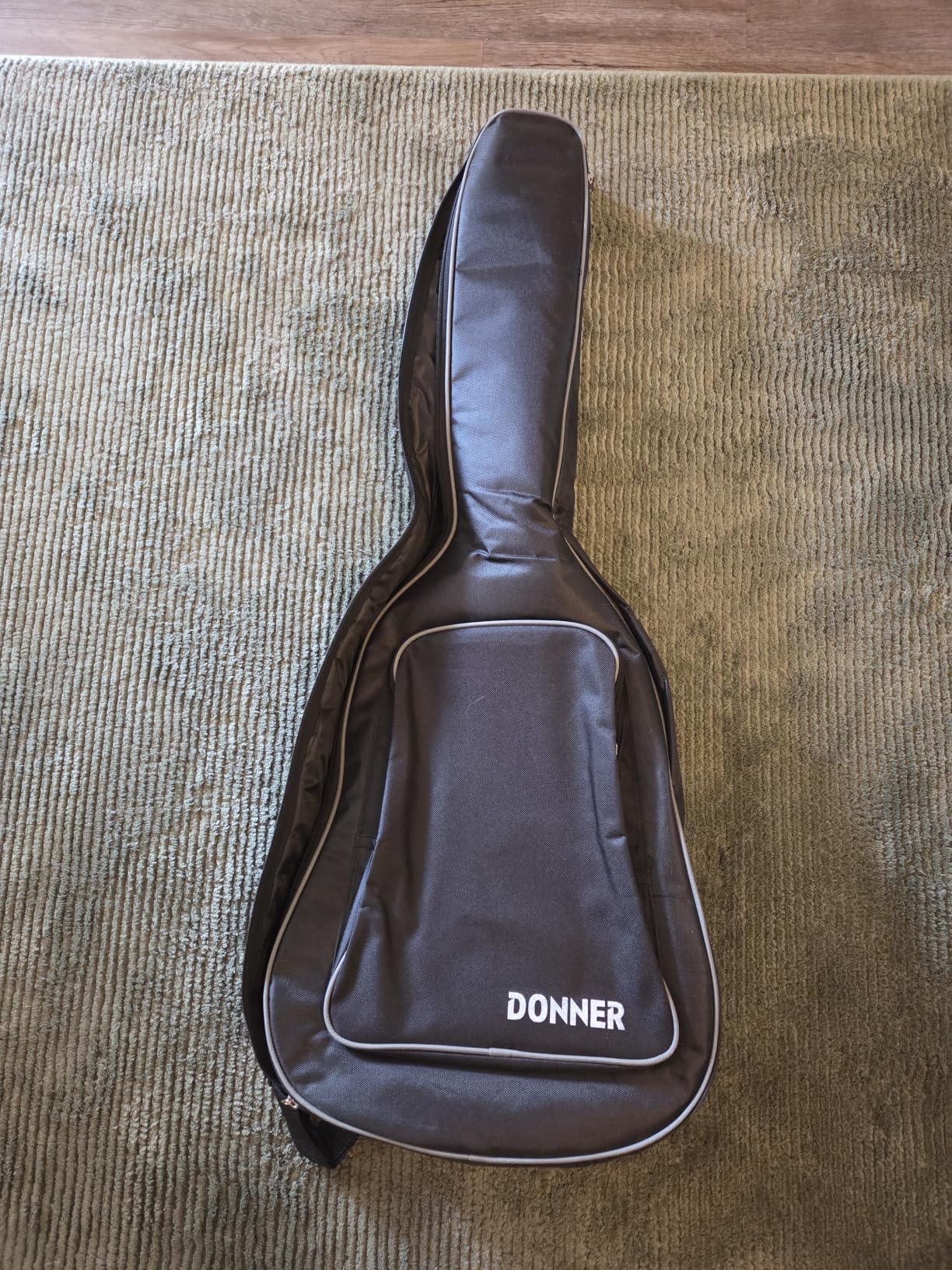 Donner Voyager Acoustic Electric Guitar Kit, JF Cutaway 3/4 Guitarra with Built-in Pickup & Tuner, 3-Band EQ, Portable Travel Guitar Bundle with Gig Bag, Capo, Strap for Beginners-Gloss Wood customer photo 1