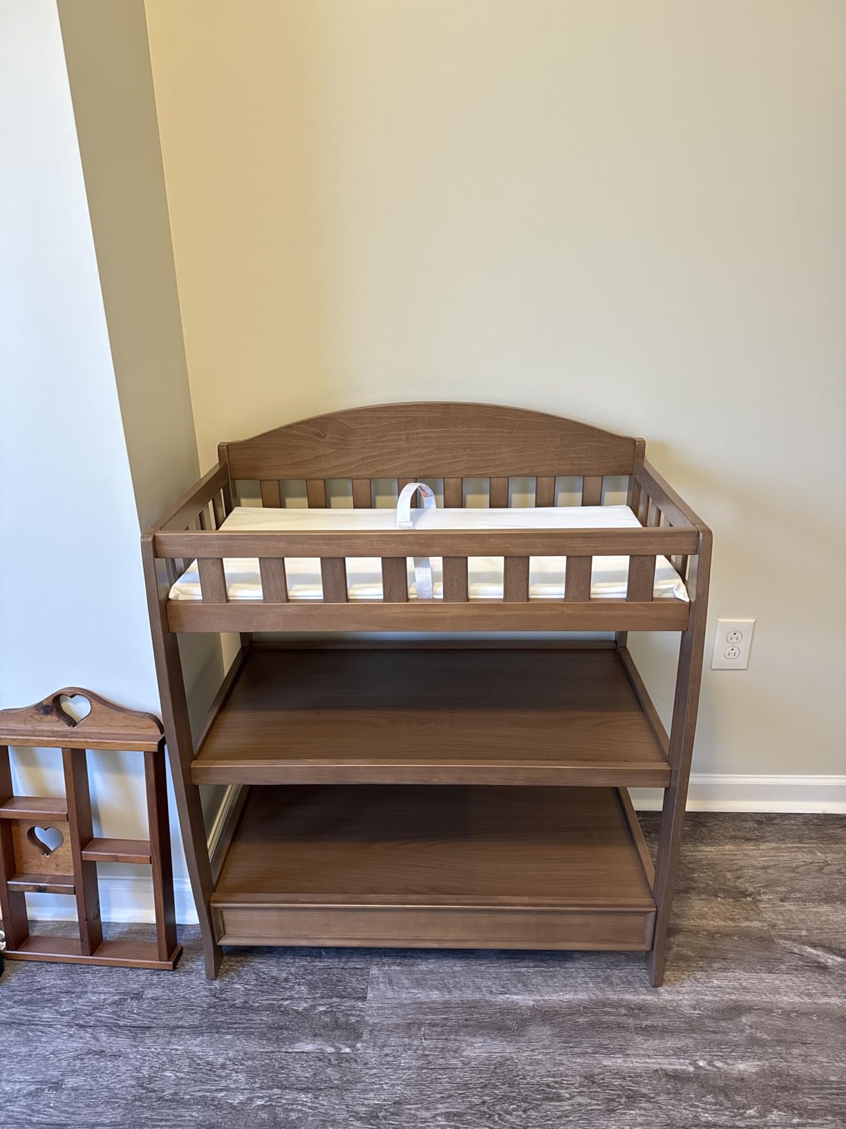 Delta Children Infant Changing Table with Pad, Chestnut customer photo 2