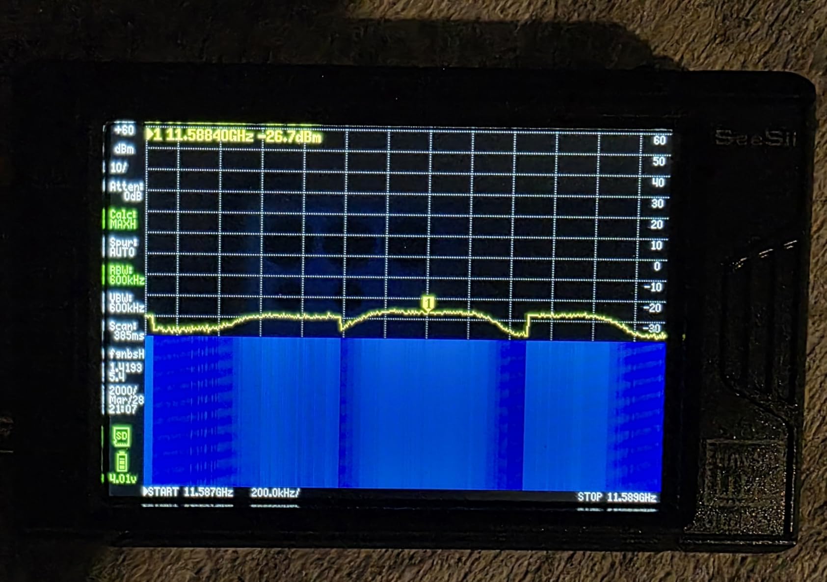 SEESII Tinysa Ultra+ ZS407 7.3GHz Spectrum Analyzer with Hard Case: HW V0.5.4 100kHz-7.3GHz Handheld Tiny Frequency Analyzer 2-in-1 RF Signal Generator with 4'' EVA Shell, for Ham Radio, Field Testing customer photo 1
