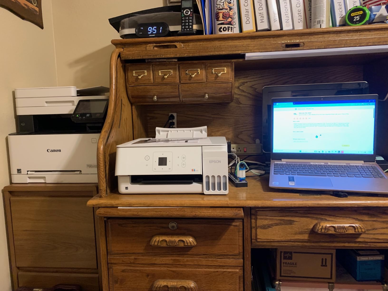Epson EcoTank ET-2903 Wireless All-in-One Color Supertank Printer with up to 3 Years of Ink, Refillable Tanks, Perfect for Home, 11 PPM, 1.44