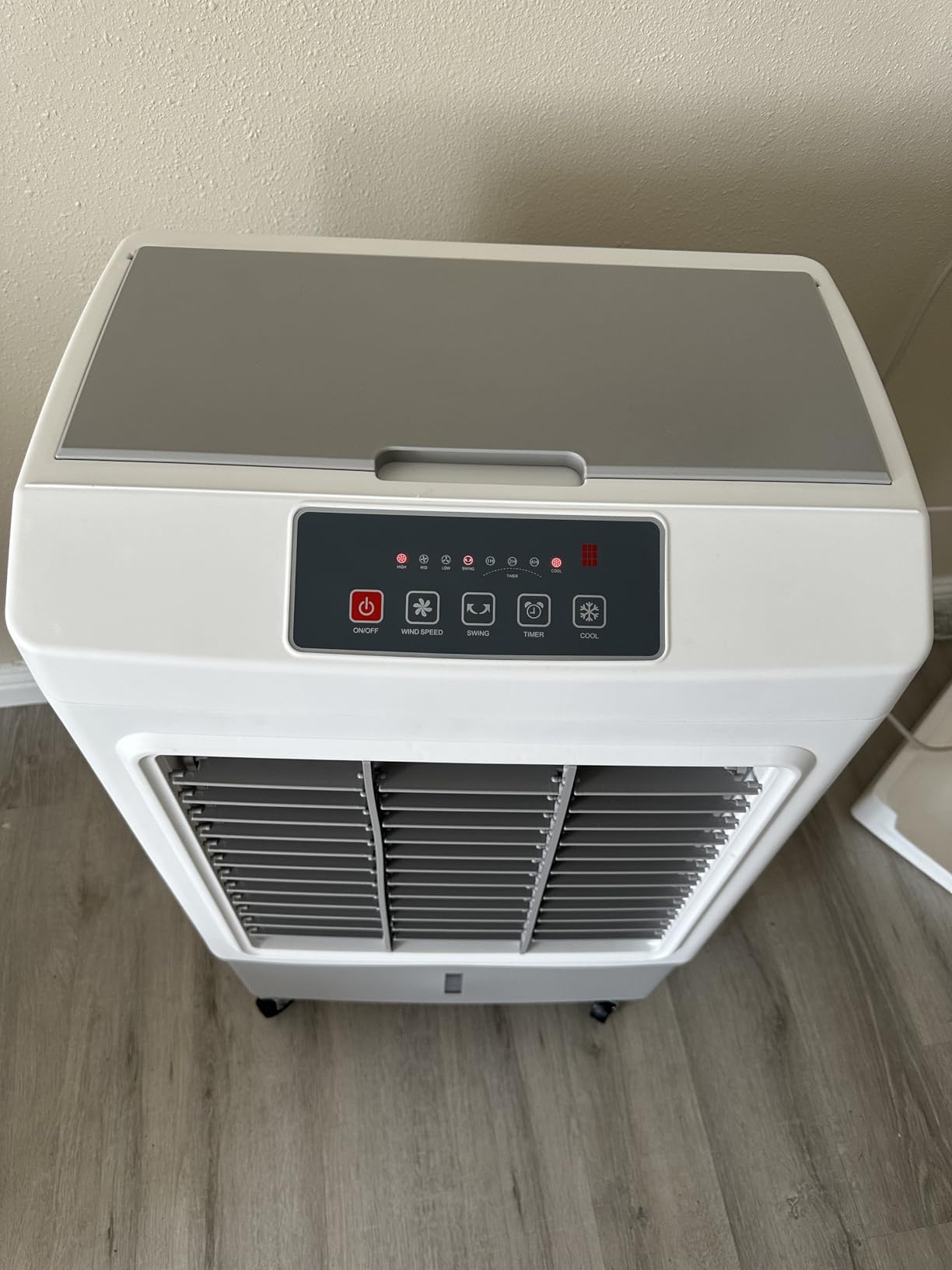 Evaporative Air Cooler, 2100 CFM Windowless Air Conditioner Portable for Room, 3 Speed Swamp Cooler, 4 Ice Packs, 8 Gallon Cooling Fan customer photo 1
