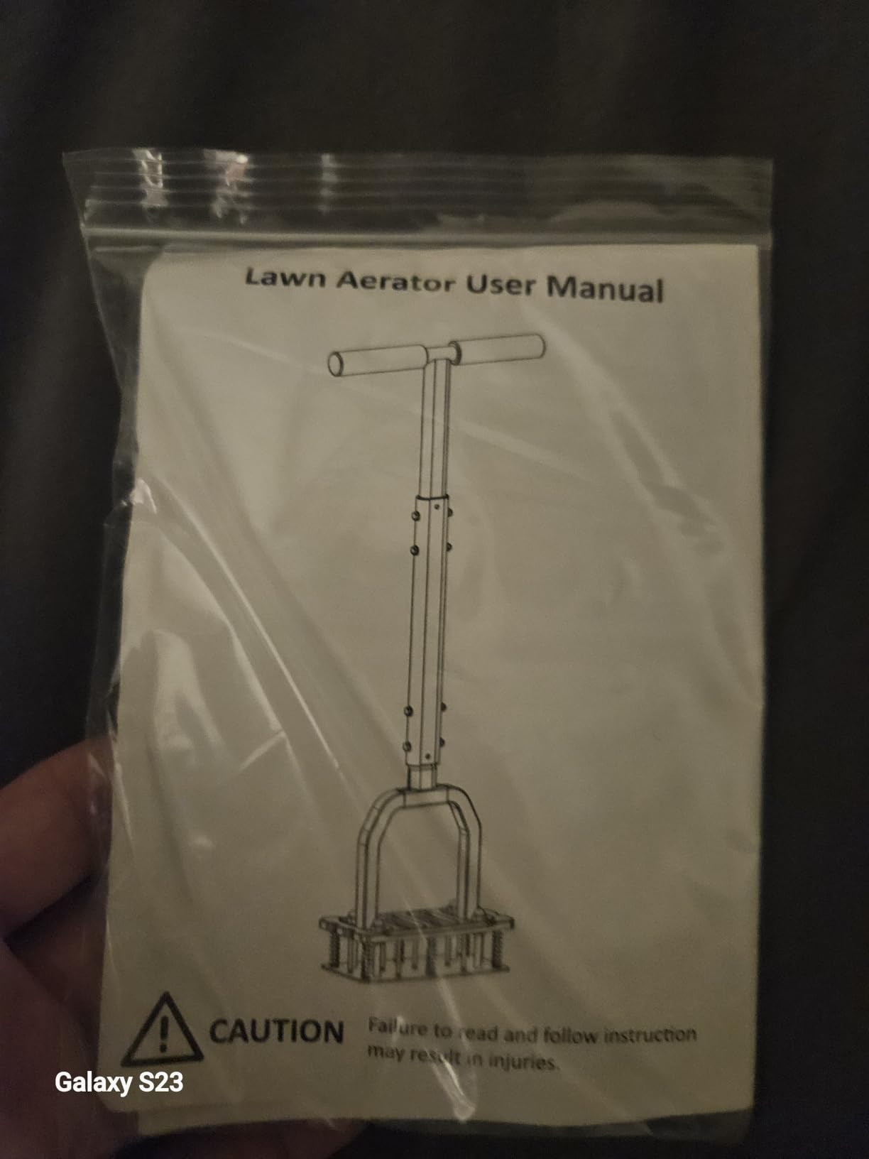 Manual Lawn Aerator Tool, 15-Spike Step-On Aerator for Small Lawns - Spring-Assisted Plate Helps Clear Grass Blades, Leaves, and Loose Soil, Dual 3mm Metal Layers customer photo 2