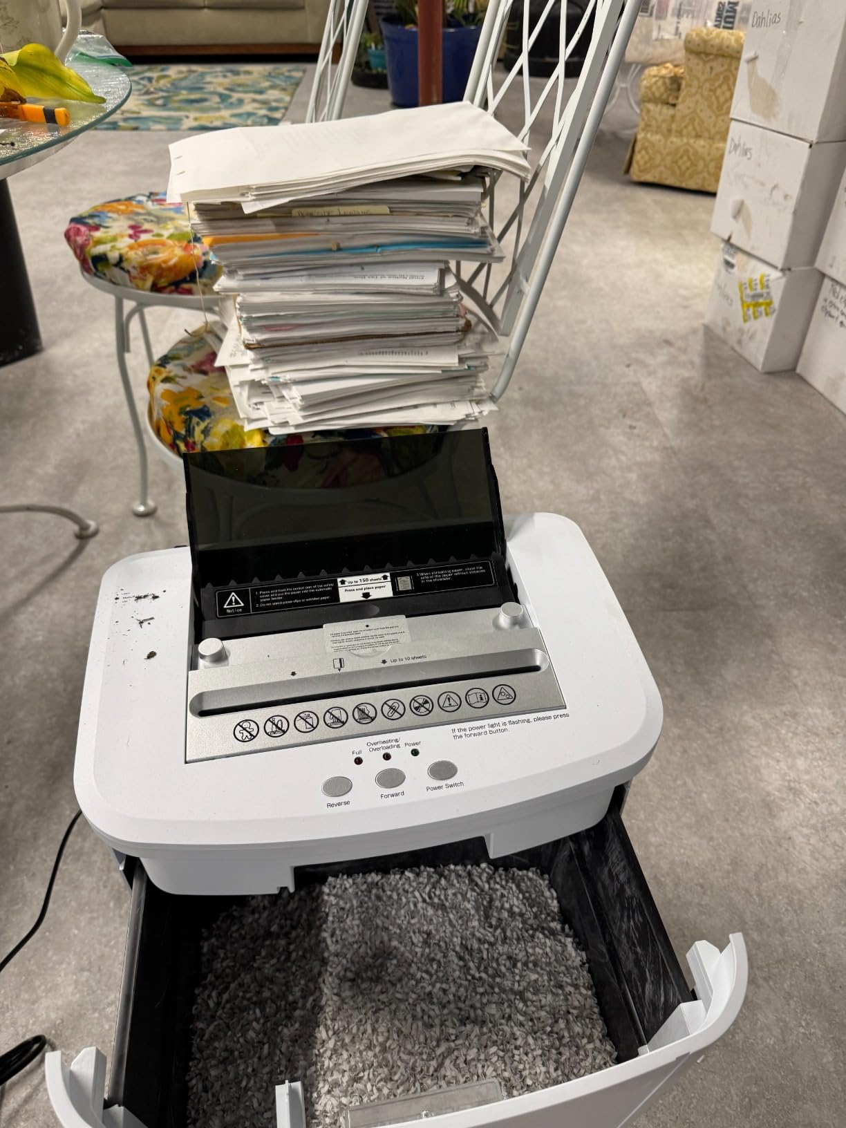 Heavy Duty Paper Shredder 400-Sheet Auto Feed P5 Micro Cut | 8-Sheet Manual Feed | 50L Bin | Jam-Resistant Commercial Shredder for Home Office Small Business customer photo 1