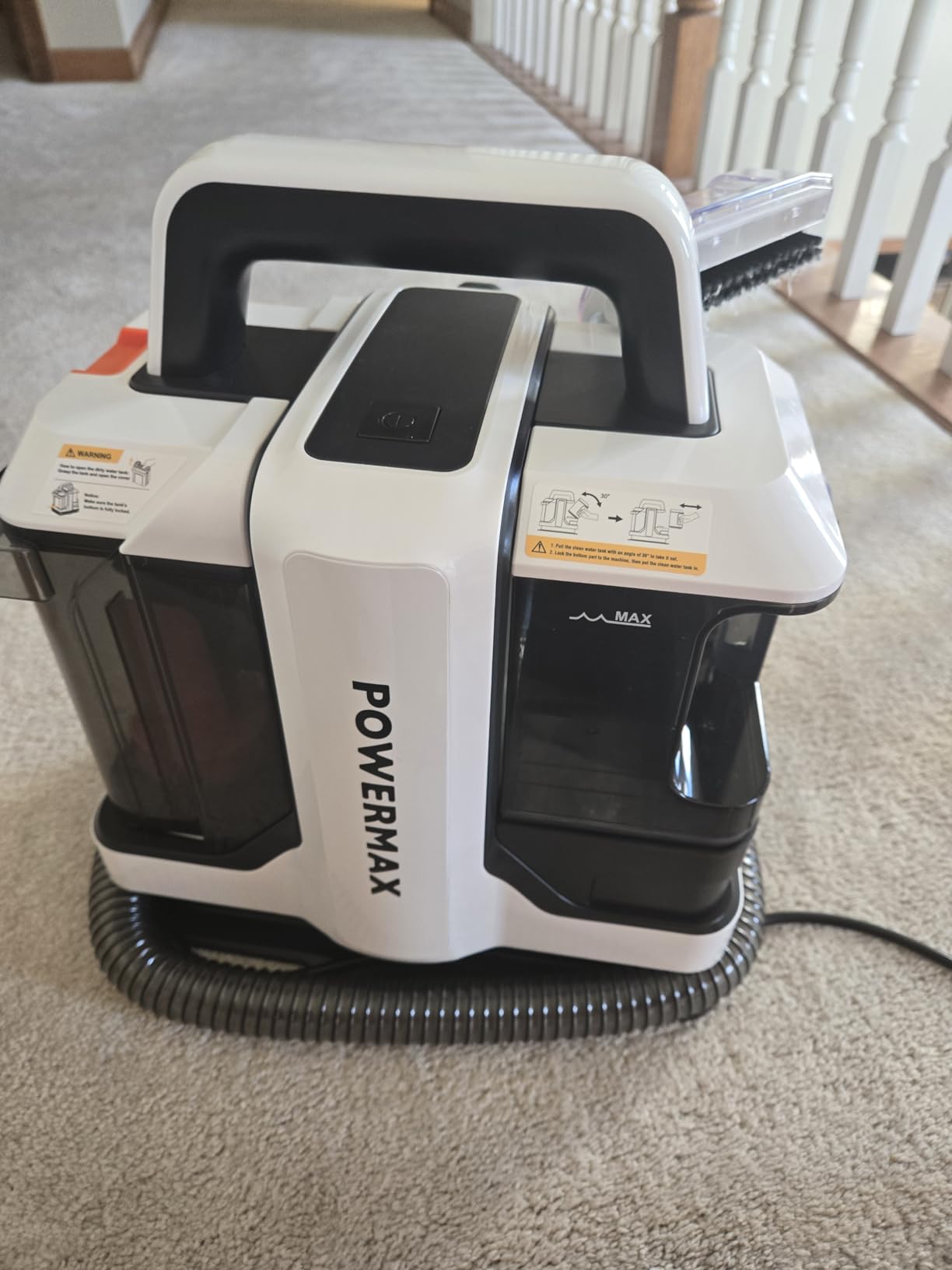 Ailltopd Portable Carpet & Upholstery Spot Cleaner Machine, 15Kpa Powerful Suction & Couch Cleaner, Deep Cleaning for Carpet, Car, Pets, Stairs, Furniture, Self Cleaning System and Cleaner Solution customer photo 1