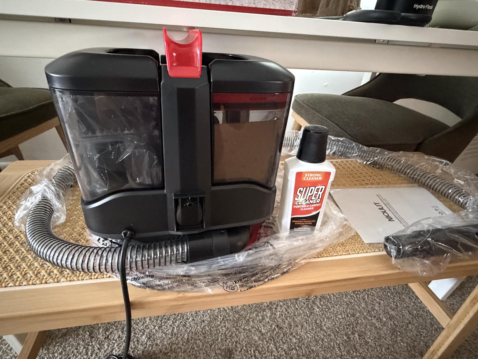 Portable Spot Cleaner Machine for Carpet & Upholstery, 15 Kpa Strong Suction Furniture Cleaner Machine for Pet Stain, Rug, Couch & Car, Spot Cleaner Machine with Versatile Tools & Self-Cleaning System customer photo 1