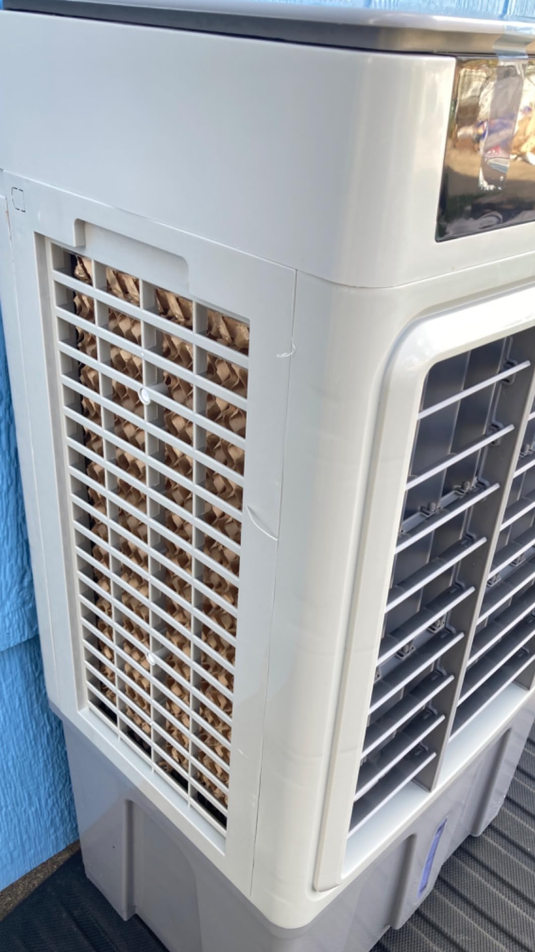 Swamp Cooler, 3600CFM Evaporative Cooler with 8 Gal Water Tank, 3 in 1 Portable Air Conditioners for Room No Window, 100° Swing, Remote, 7H Timer, 4 Ice Box for Home, Garage, Large, Outdoor, White customer photo 2