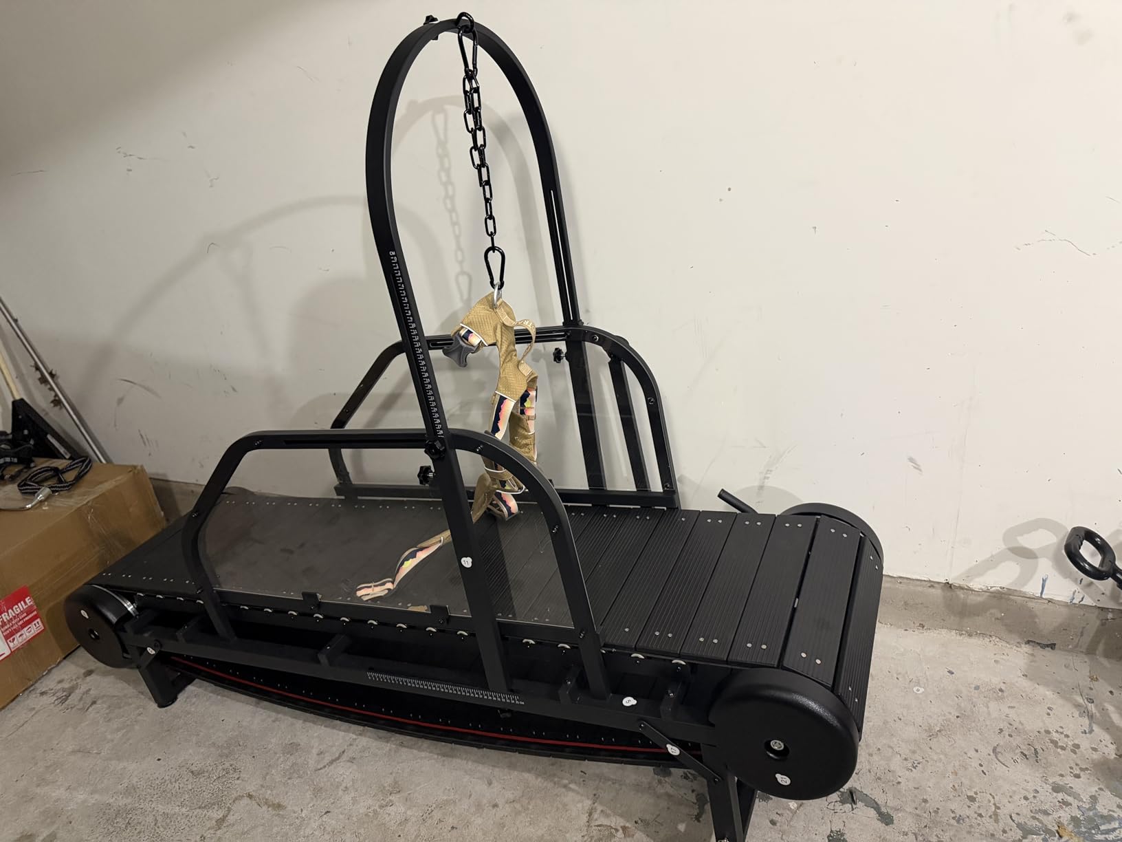 Non-Motorized Dog Treadmill for Large Dogs with Brake | Self-Powered with Pedometer, Wide Running Slatmill, 5-Level Incline, Dog Slatmill for Indoor Exercise customer photo 2