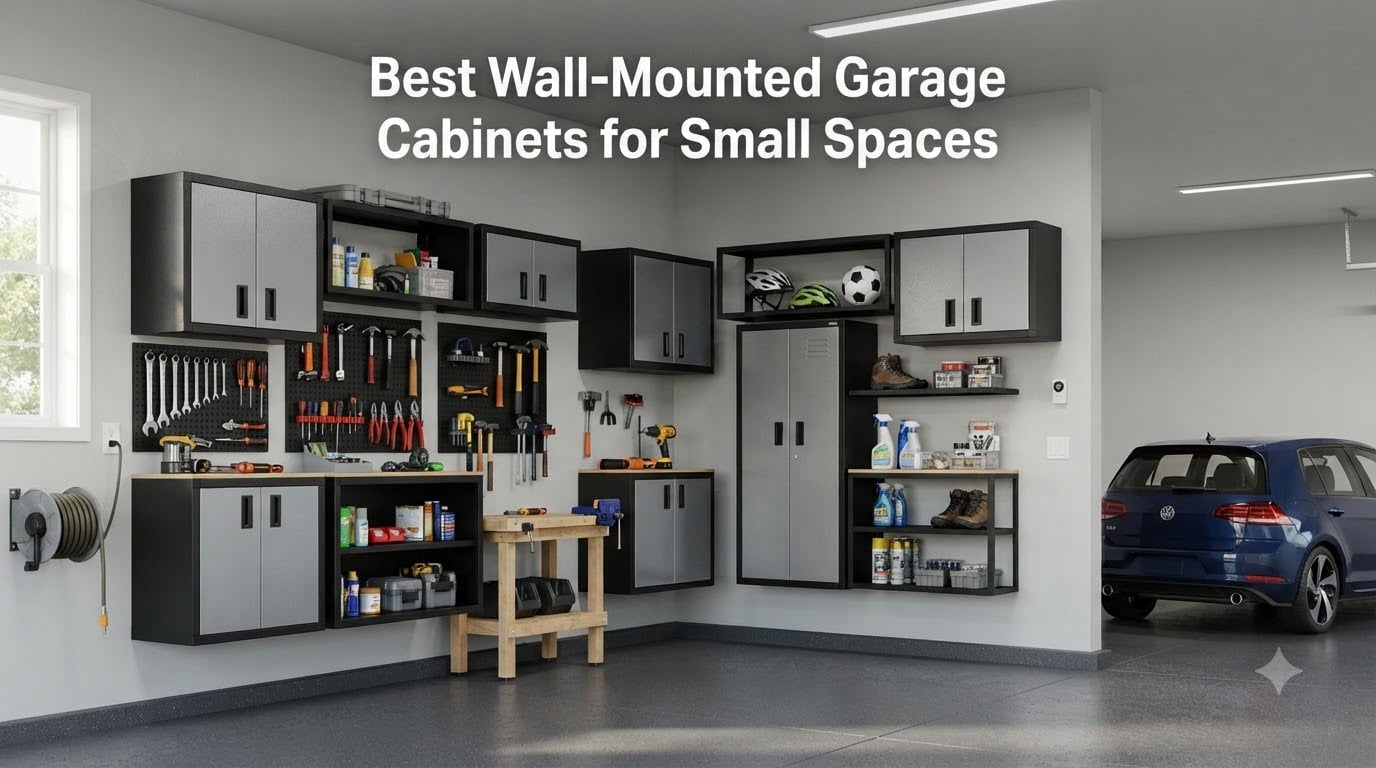 Best Wall-Mounted Garage Cabinets for Small Spaces