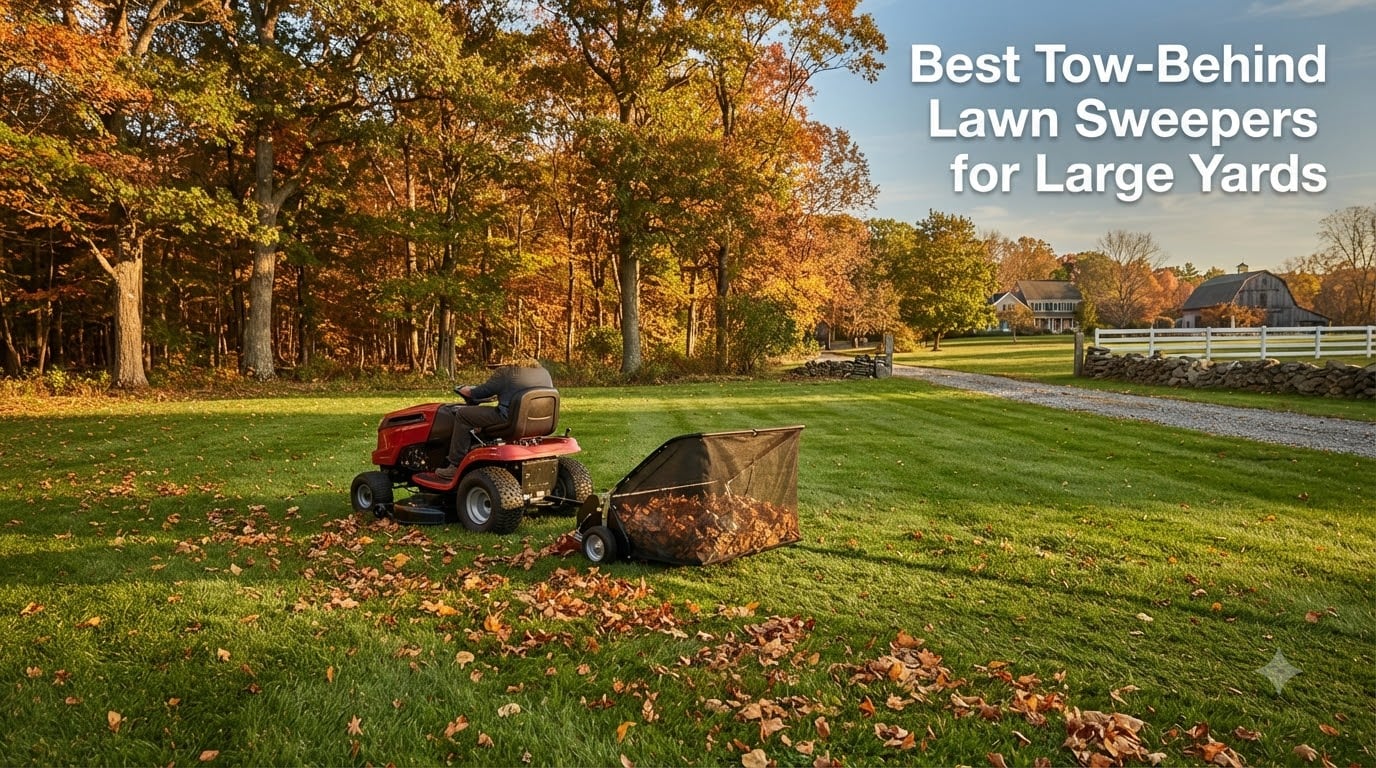 Best Tow-Behind Lawn Sweepers for Large Yards