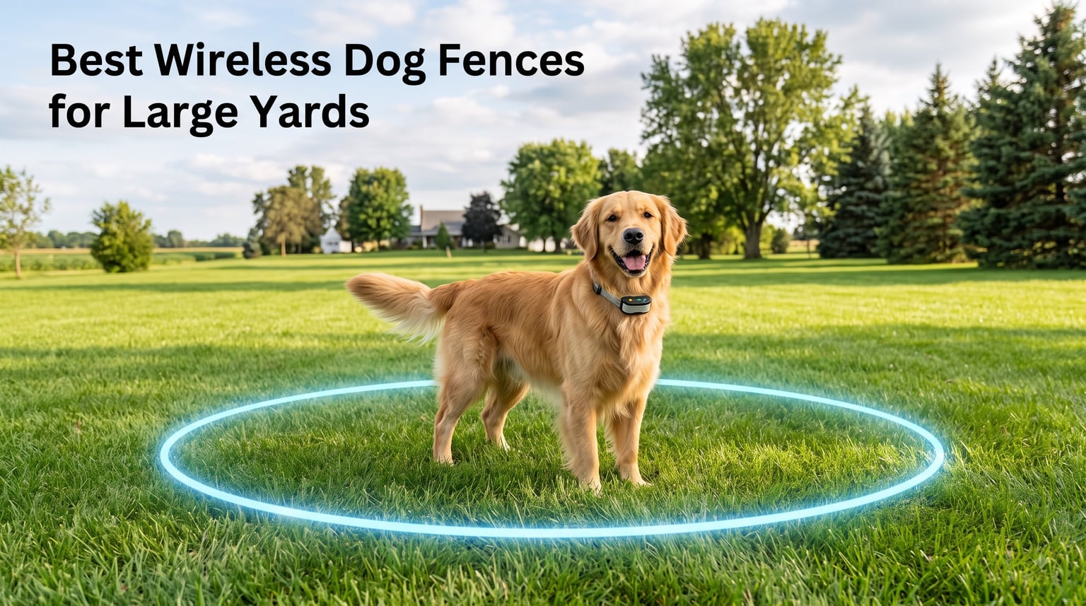 Best Wireless Dog Fences for Large Yards