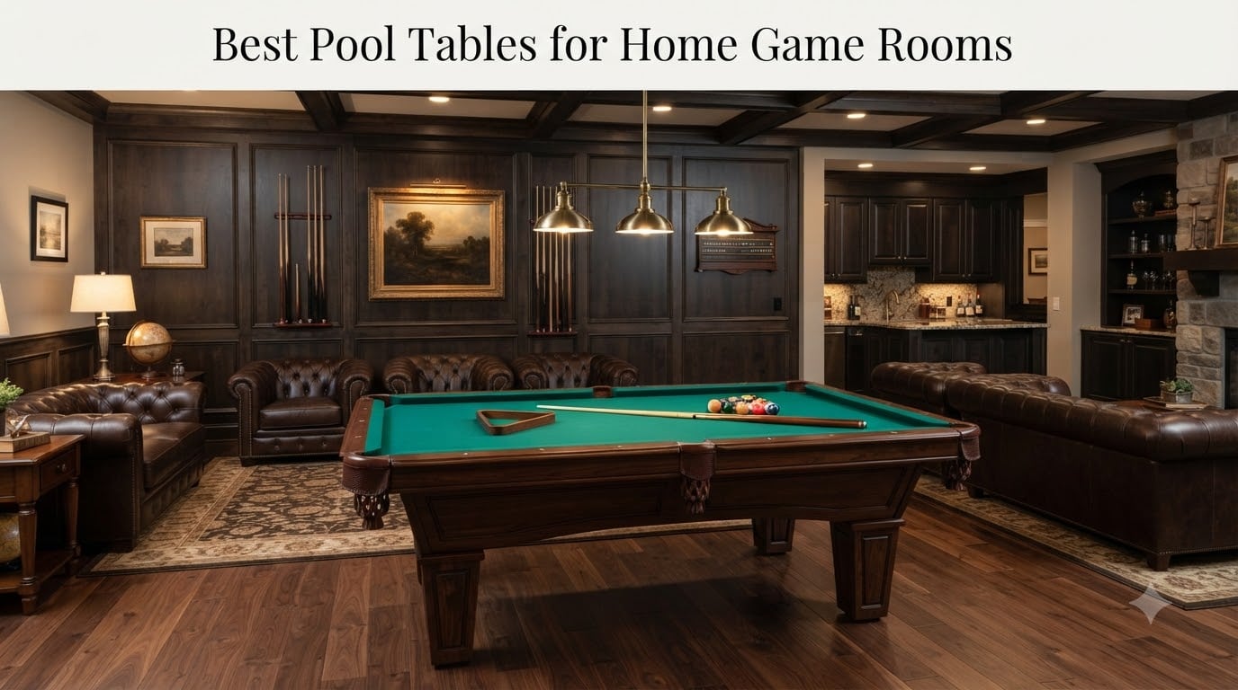 Best Pool Tables for Home Game Rooms
