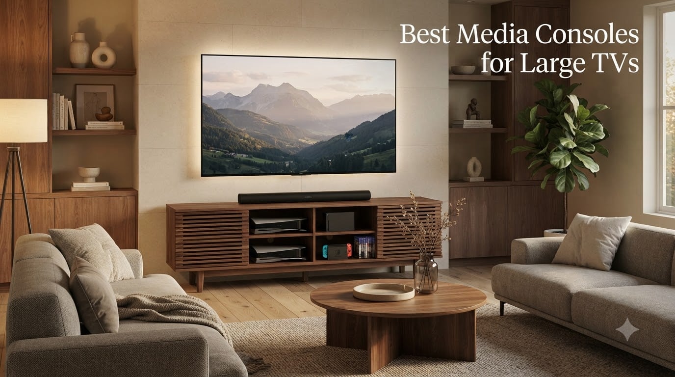 Best Media Consoles for Large TVs