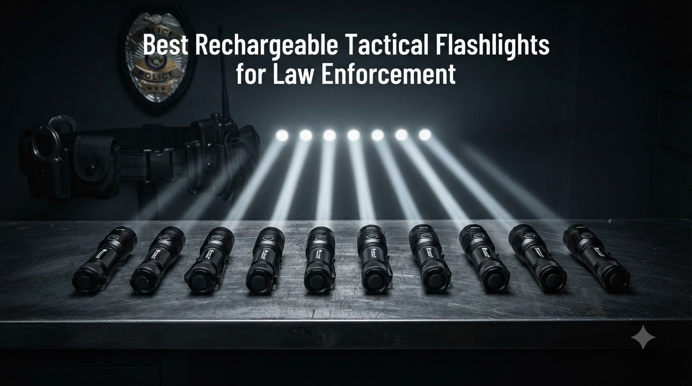 Best Rechargeable Tactical Flashlights for Law Enforcement