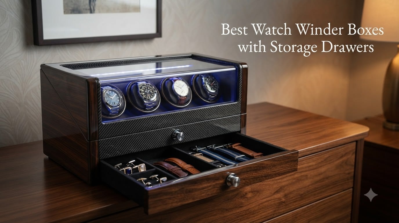 Best Watch Winder Boxes with Storage Drawers