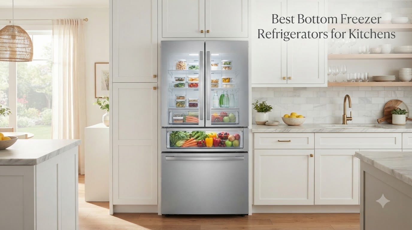 Best Bottom Freezer Refrigerators for Kitchens