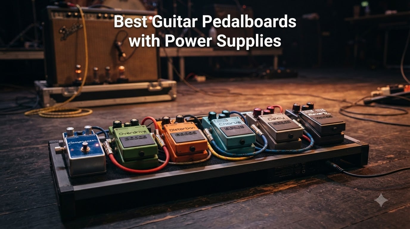 Best Guitar Pedalboards with Power Supplies