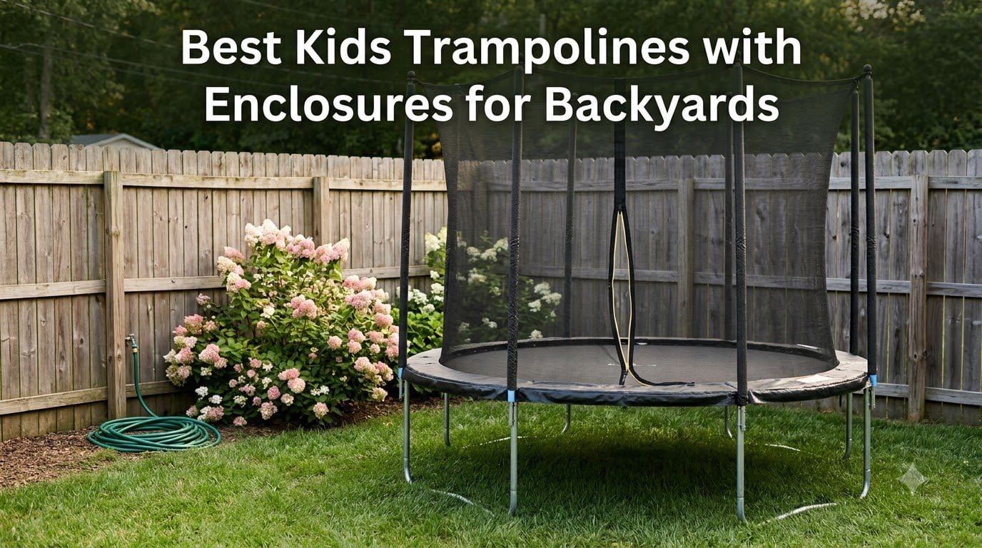 Best Kids Trampolines with Enclosures for Backyards