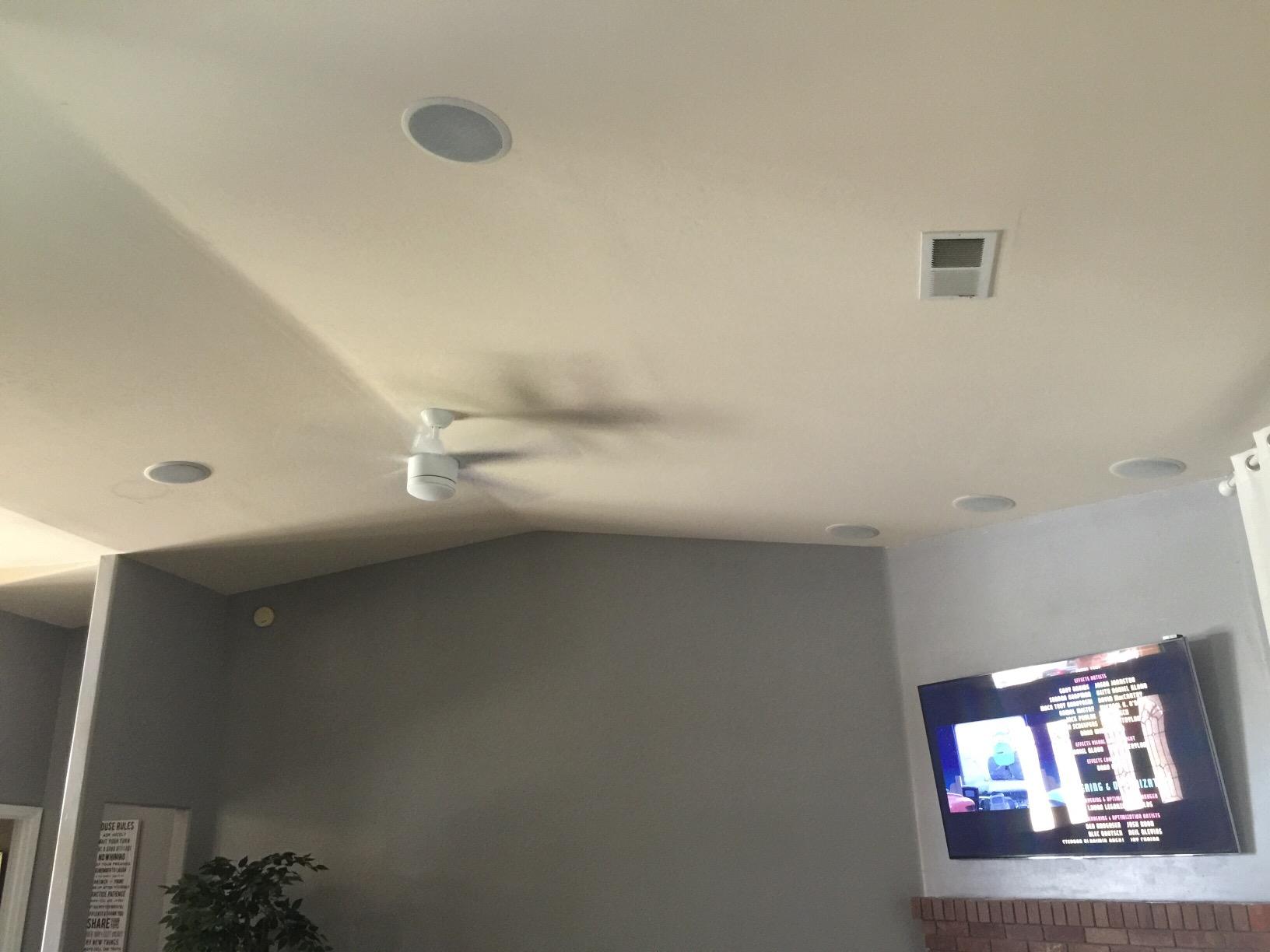 Pyle 6.5” In-Wall / In-Ceiling Speakers, 250W Peak, Hi-Fi Stereo Sound, Pivoting Adjustable Coaxial Silk Dome Tweeter, Poly Cone Woofer, Stain Resistant Grill, For Home Theater, Custom Installs- Pair customer photo 1