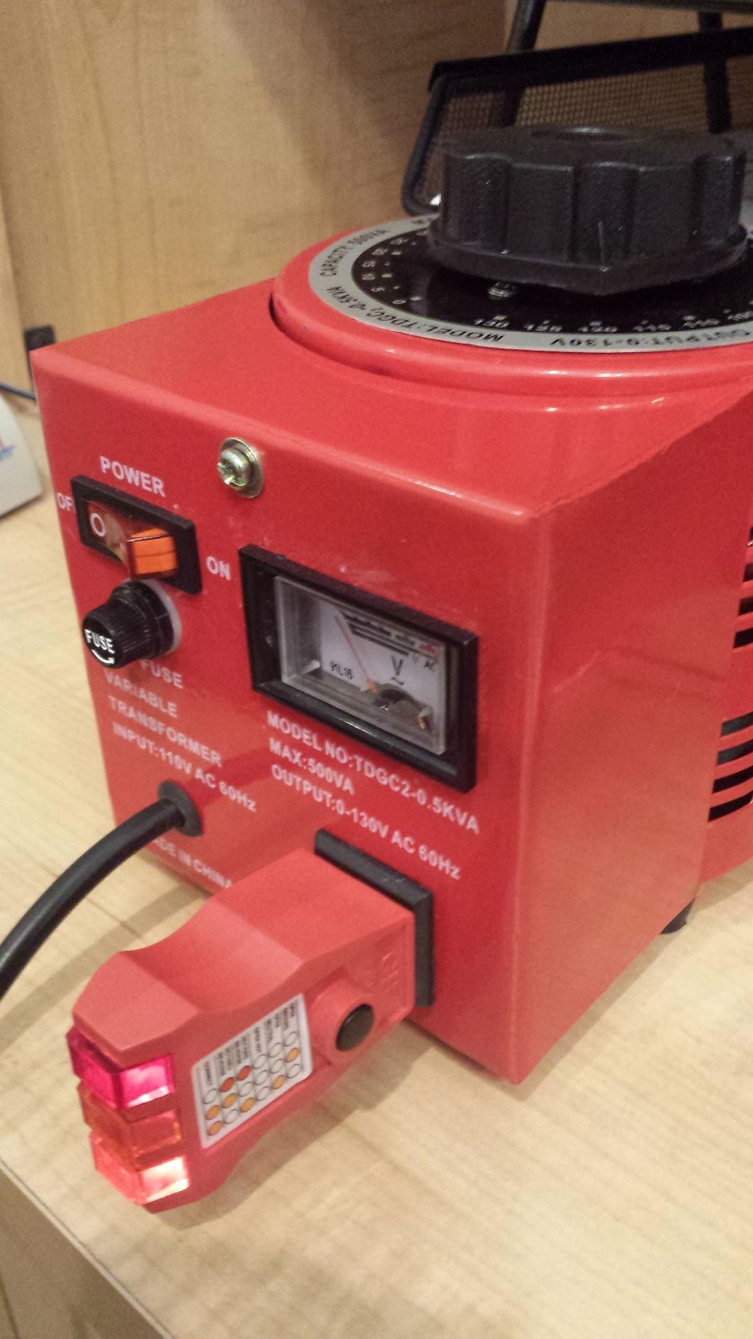 EX ELECTRONIX EXPRESS Variable Transformer, 500 VAC Max, 0-130 Volt Output, 5 Amp customer photo 1