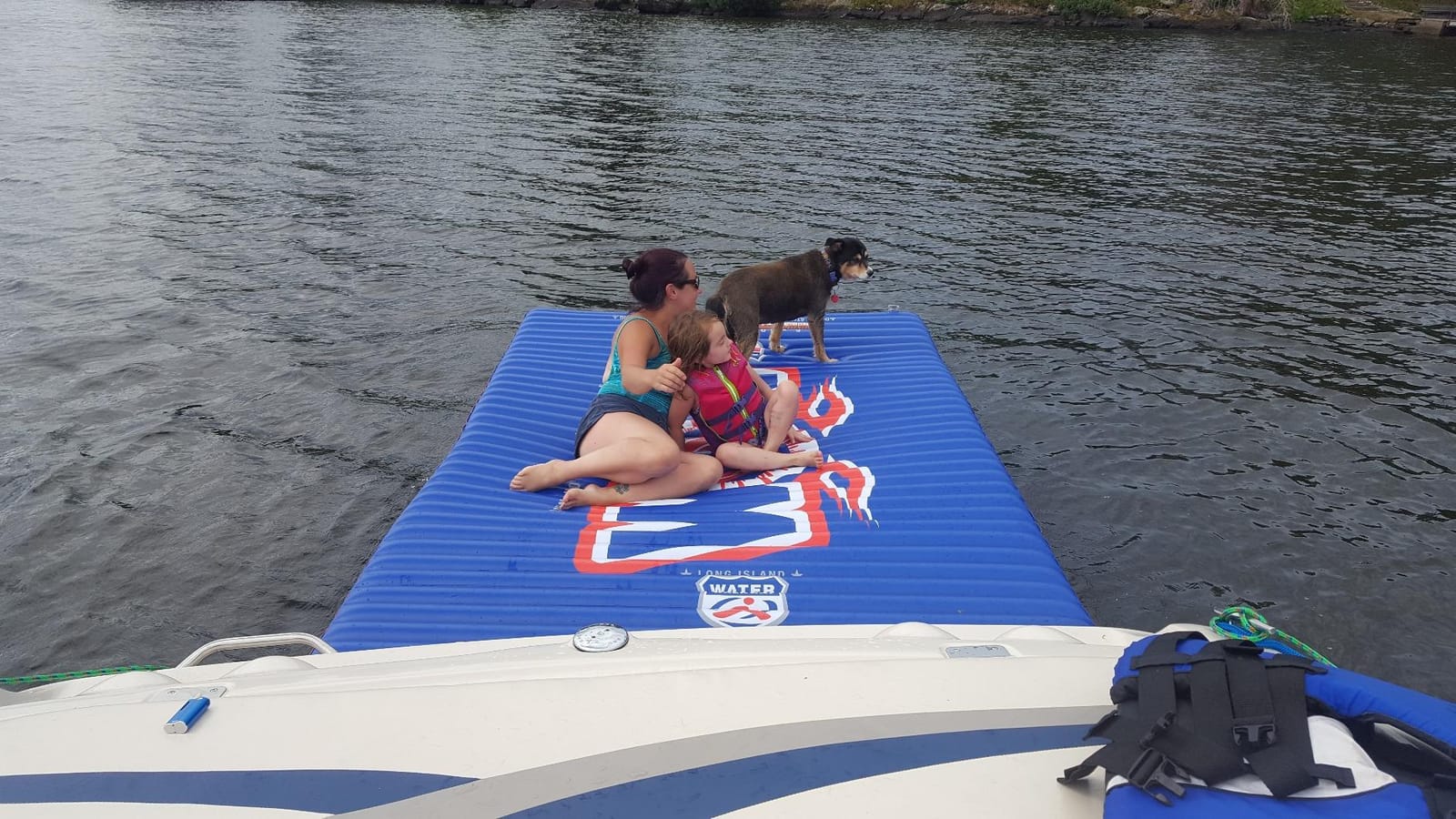 Wow Sports - Inflatable Water Mat - Pool Float Water Walkway - Fun Lake Accessory for Kids & Adults - 10 ft x 6 ft - Attach to Boats customer photo 2