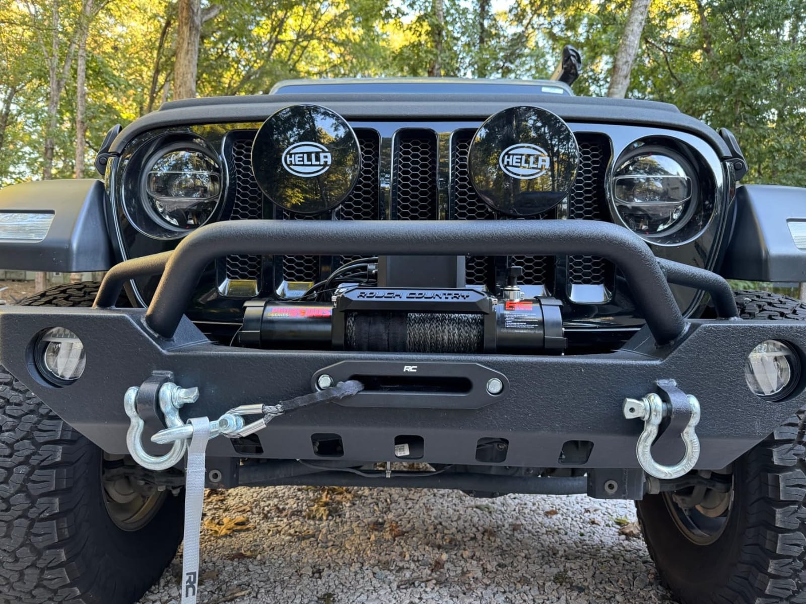 Rough Country 9,500LB PRO Series Winch with Synthetic Rope - 12V Waterproof 5.5HP Electric Winch for Jeeps, Trucks, Off Road Recovery Winch with Remote customer photo 1