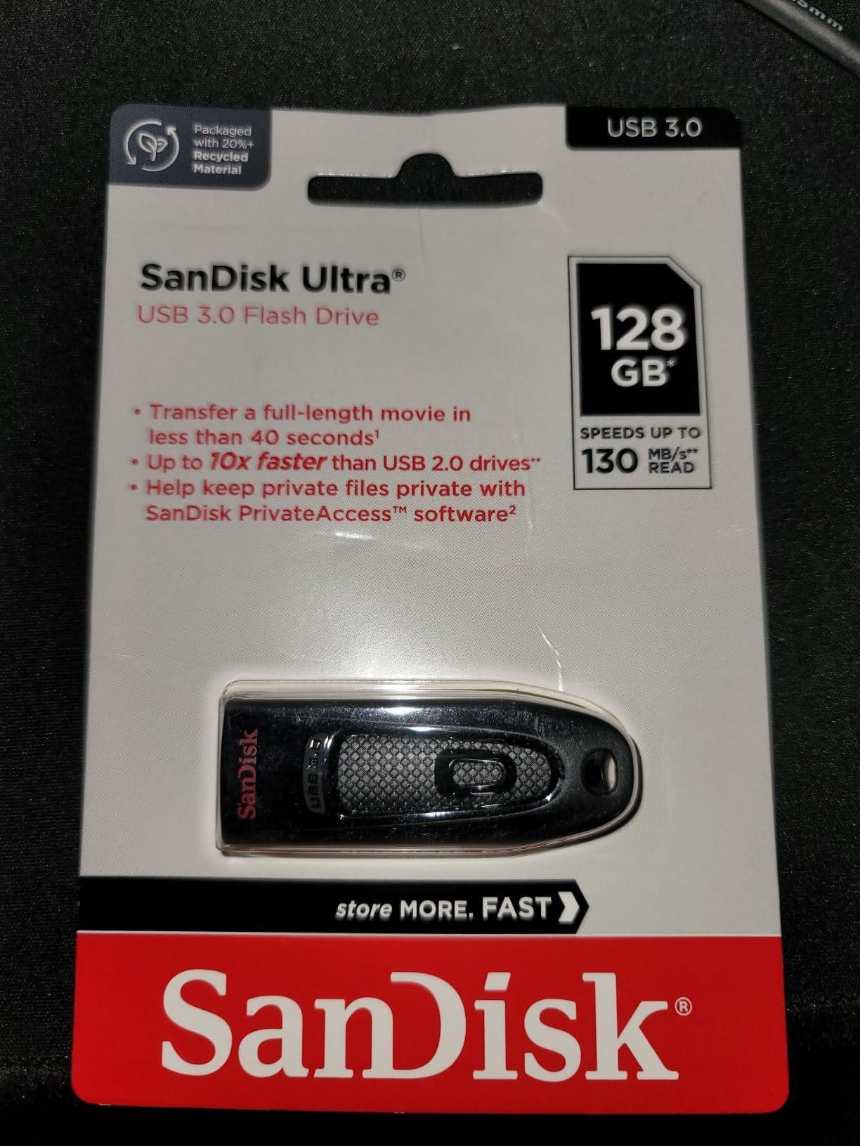 SANDISK 32GB Ultra USB 3.0 Flash Drive - SDCZ48-032G-UAM46, black customer photo 2